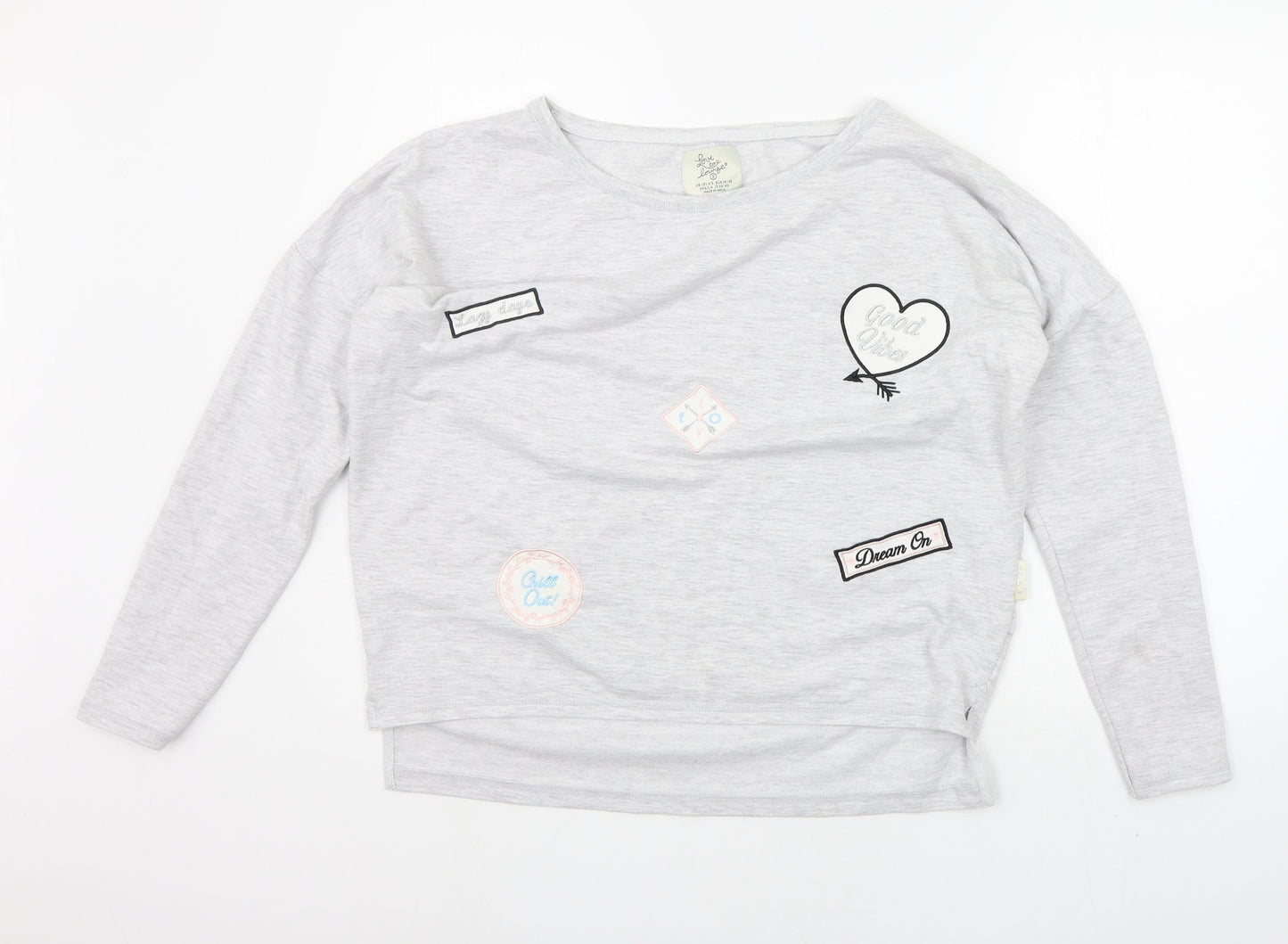 LOVE TO LOUNGE Womens Grey   Pullover Jumper Size S