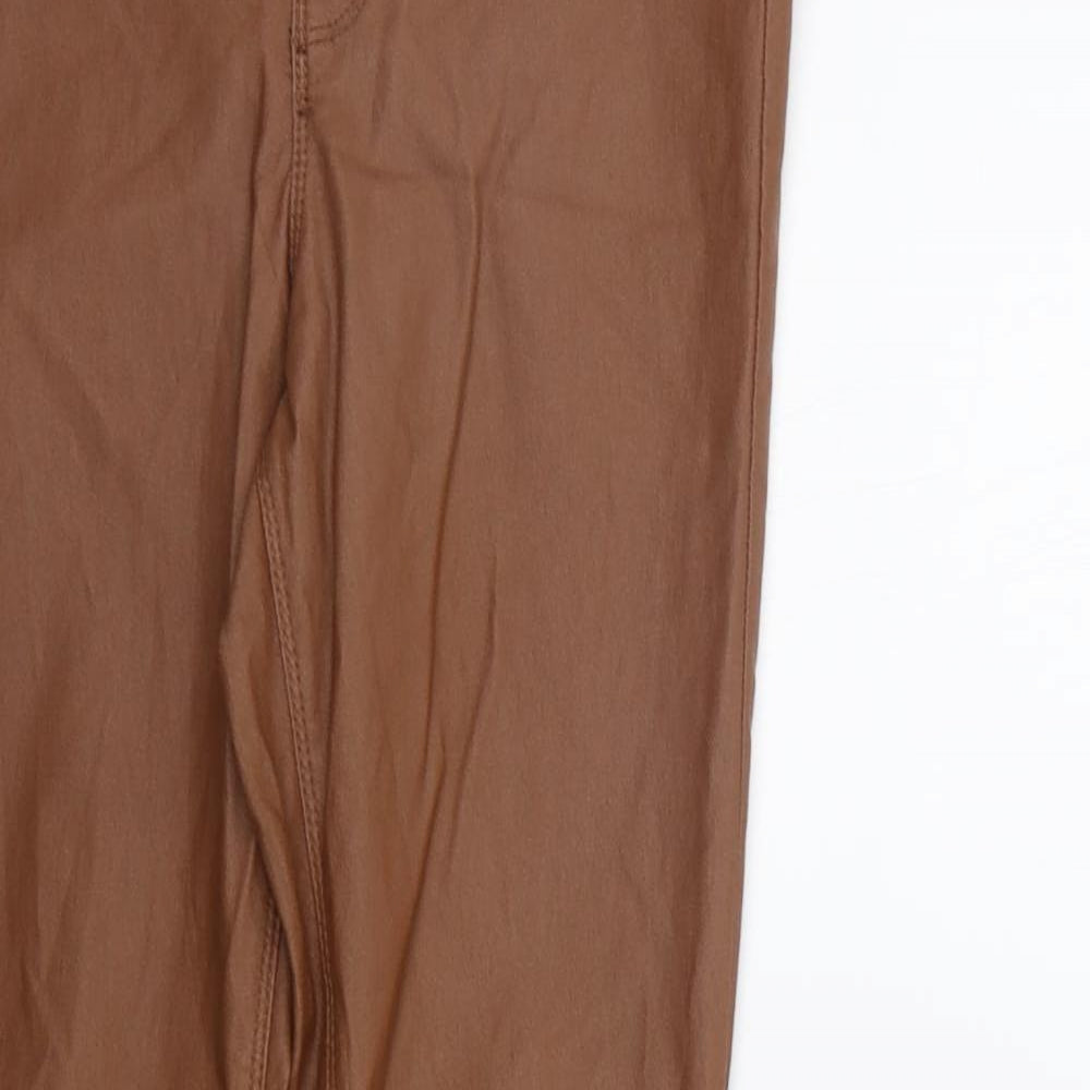 deniem co Womens Brown   Trousers  Size 12 L27 in
