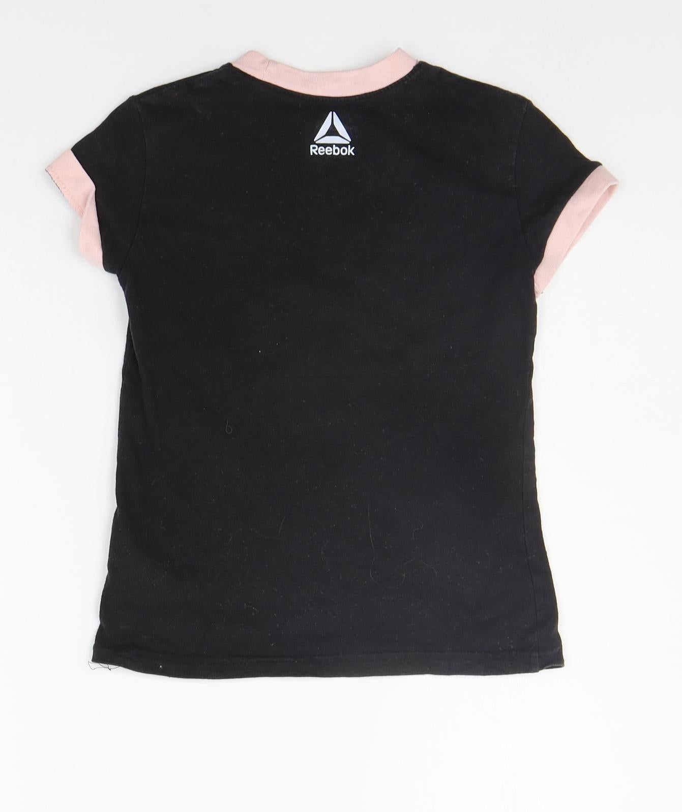 Reebok Girls Black   Basic T-Shirt Size S