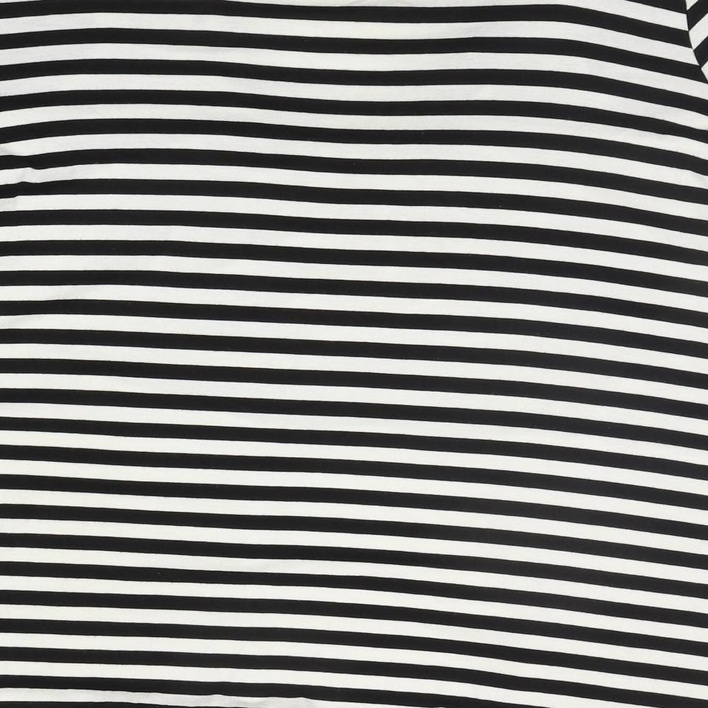 George Womens Black Striped  Pullover Jumper Size 14