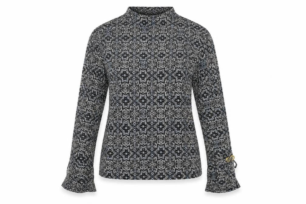 George Womens Grey Geometric  Pullover Jumper Size 16