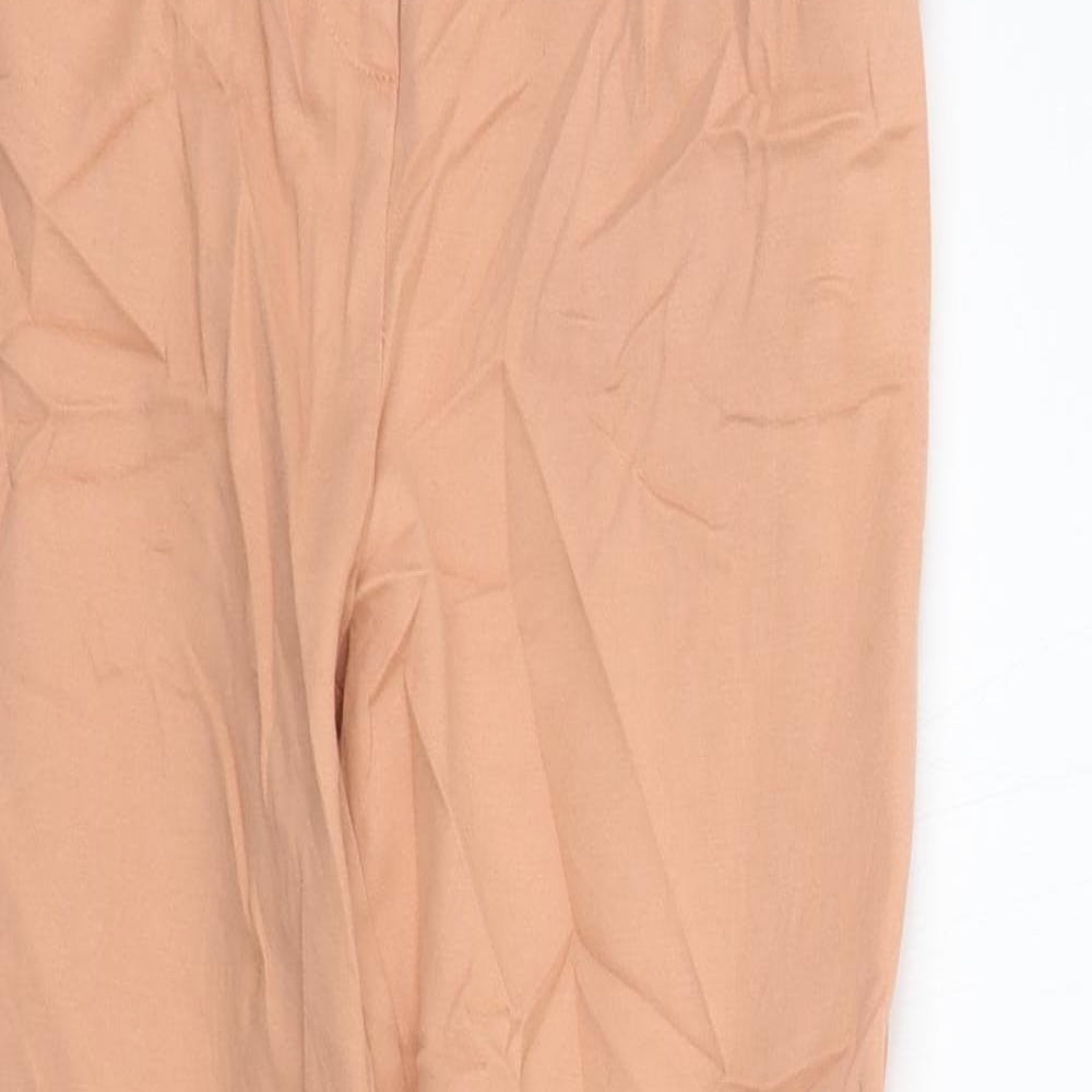 Topshop Womens Orange   Trousers  Size 8 L26 in