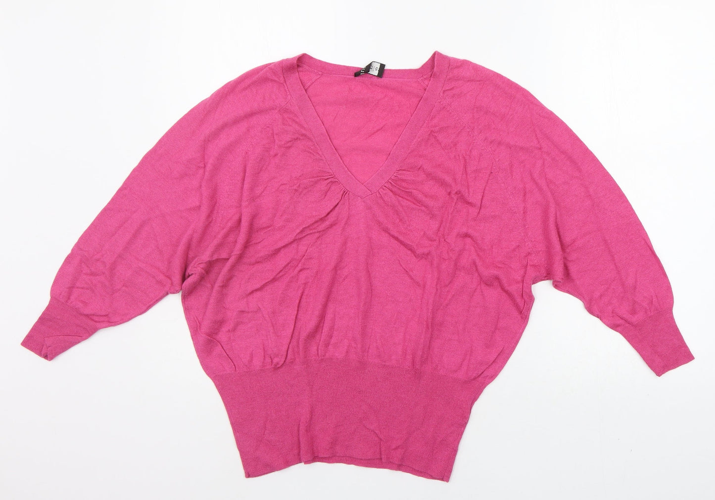 Principles Womens Pink Striped  Pullover Jumper Size 14