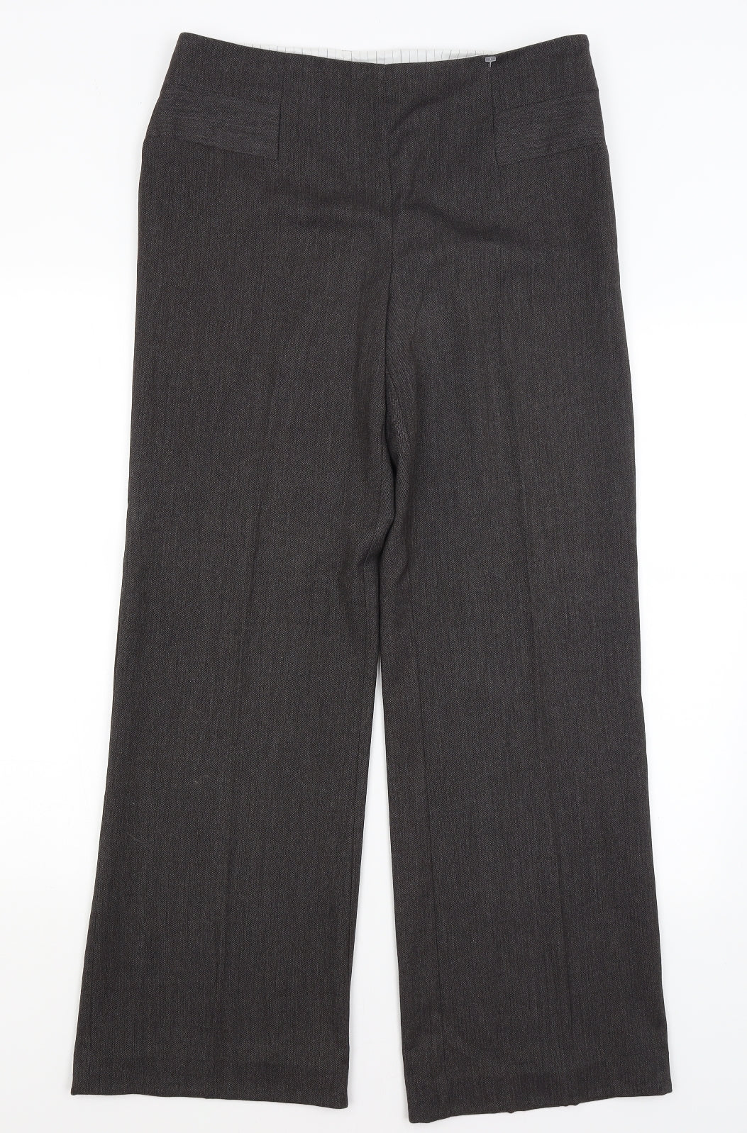 M&S Womens Grey   Dress Pants Trousers Size 12 L30 in