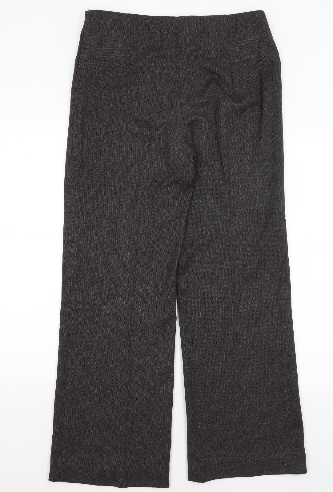 M&S Womens Grey   Dress Pants Trousers Size 12 L30 in