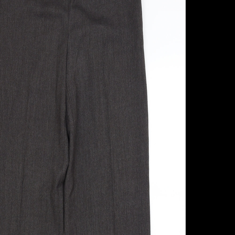 M&S Womens Grey   Dress Pants Trousers Size 12 L30 in
