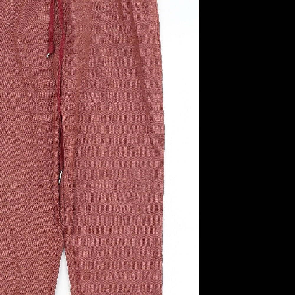 Preworn Womens Red   Trousers  Size 10 L27 in