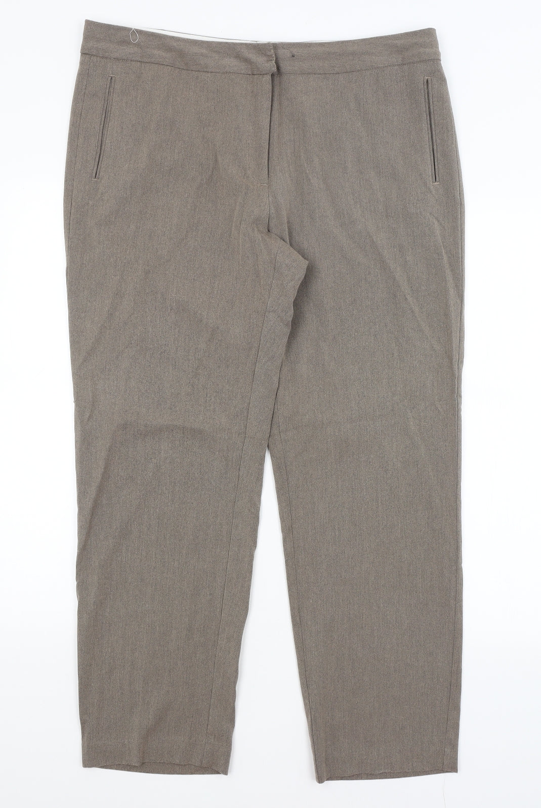 M&S Womens Brown   Trousers  Size 16 L27.5 in