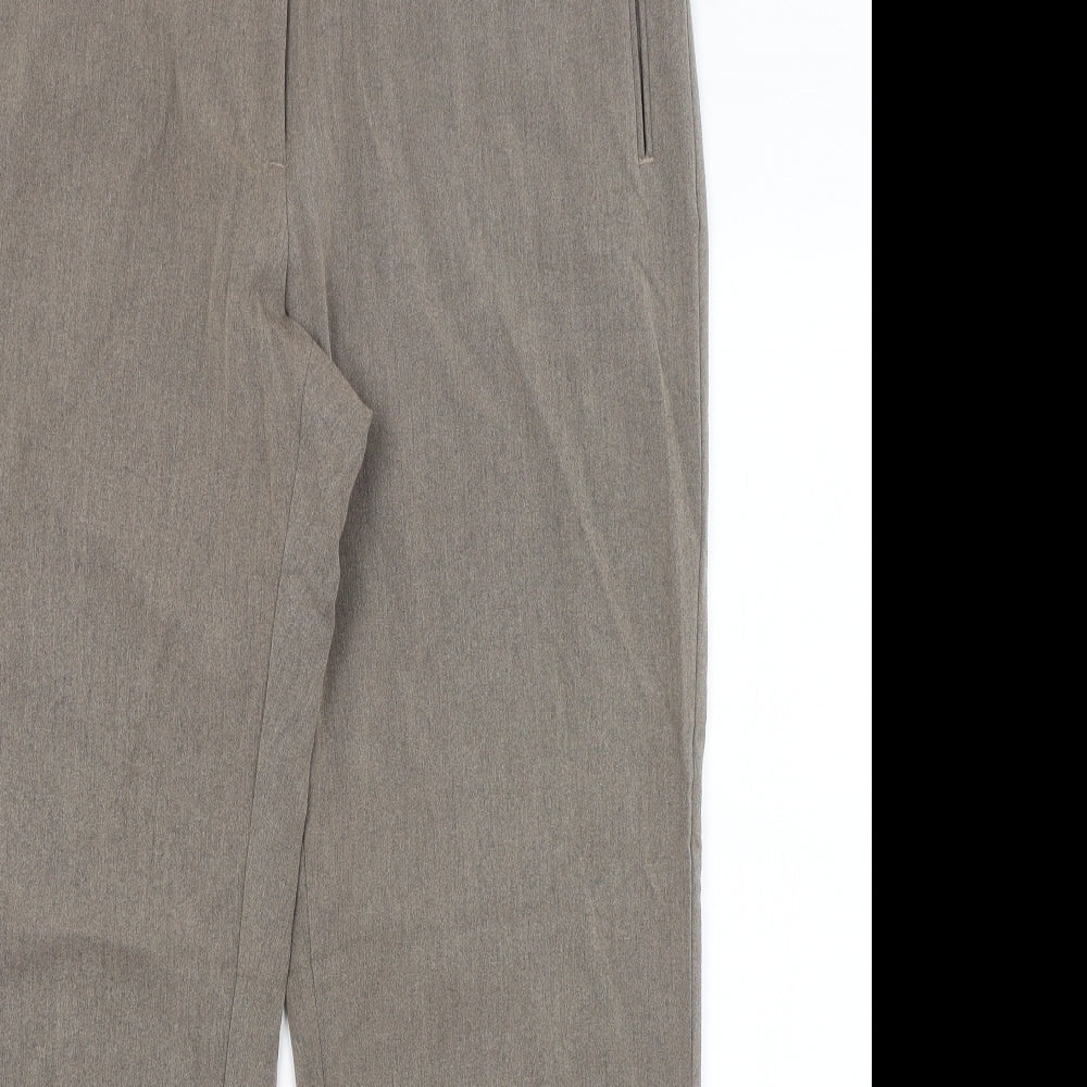 M&S Womens Brown   Trousers  Size 16 L27.5 in