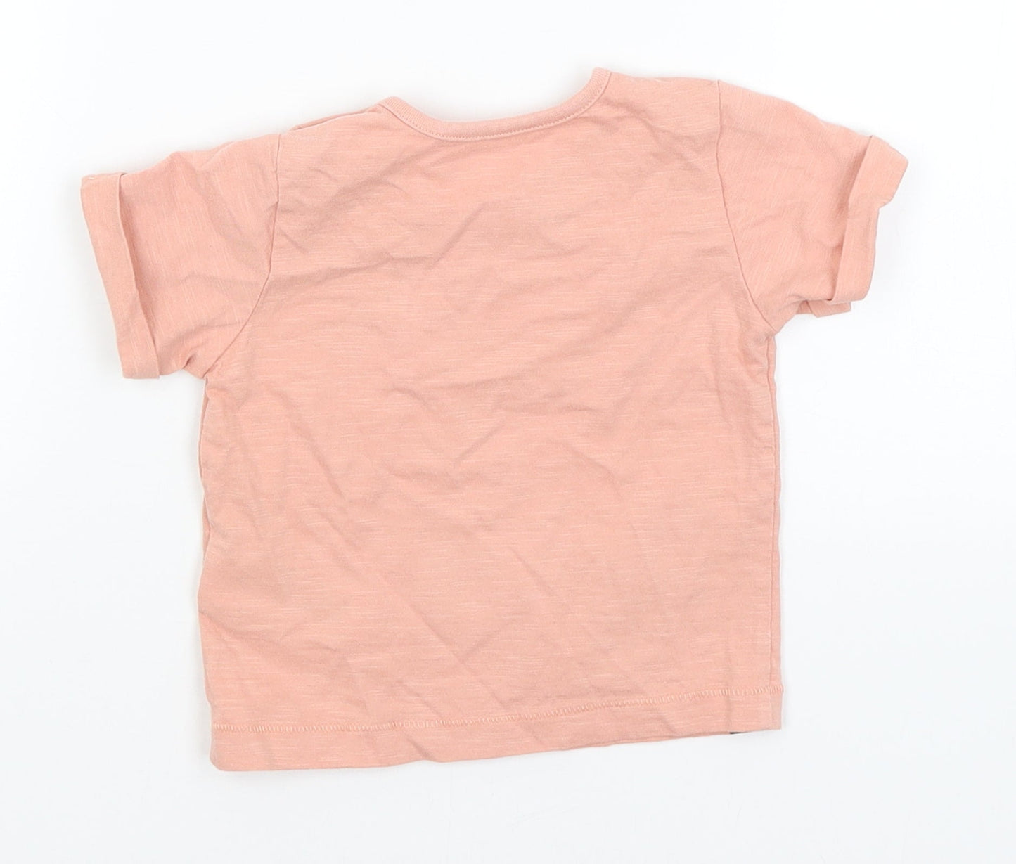M&S Baby Pink   Basic T-Shirt Size 3-6 Months  - Smile