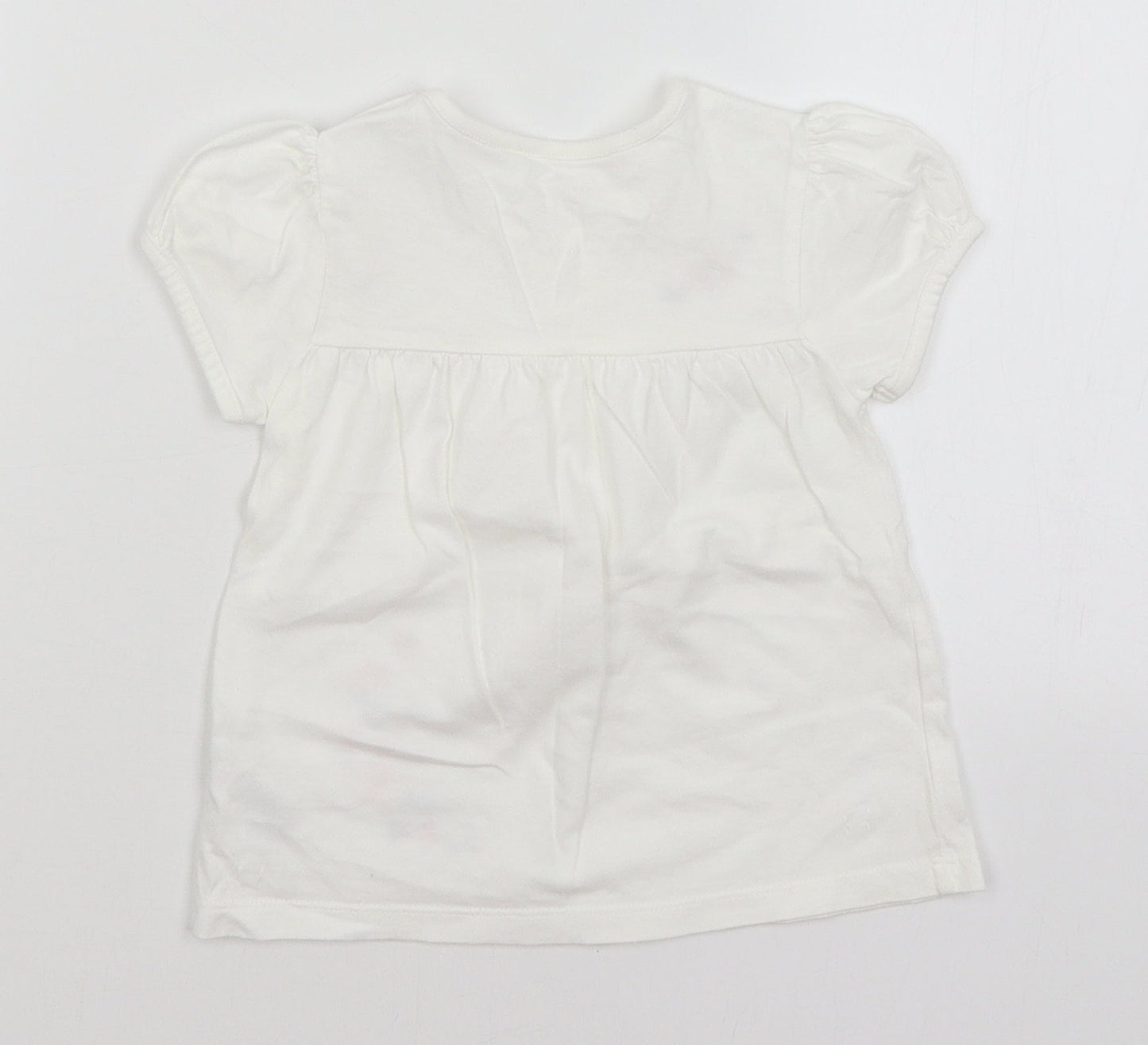 Little Nutmeg Baby White   Basic T-Shirt Size 12-18 Months