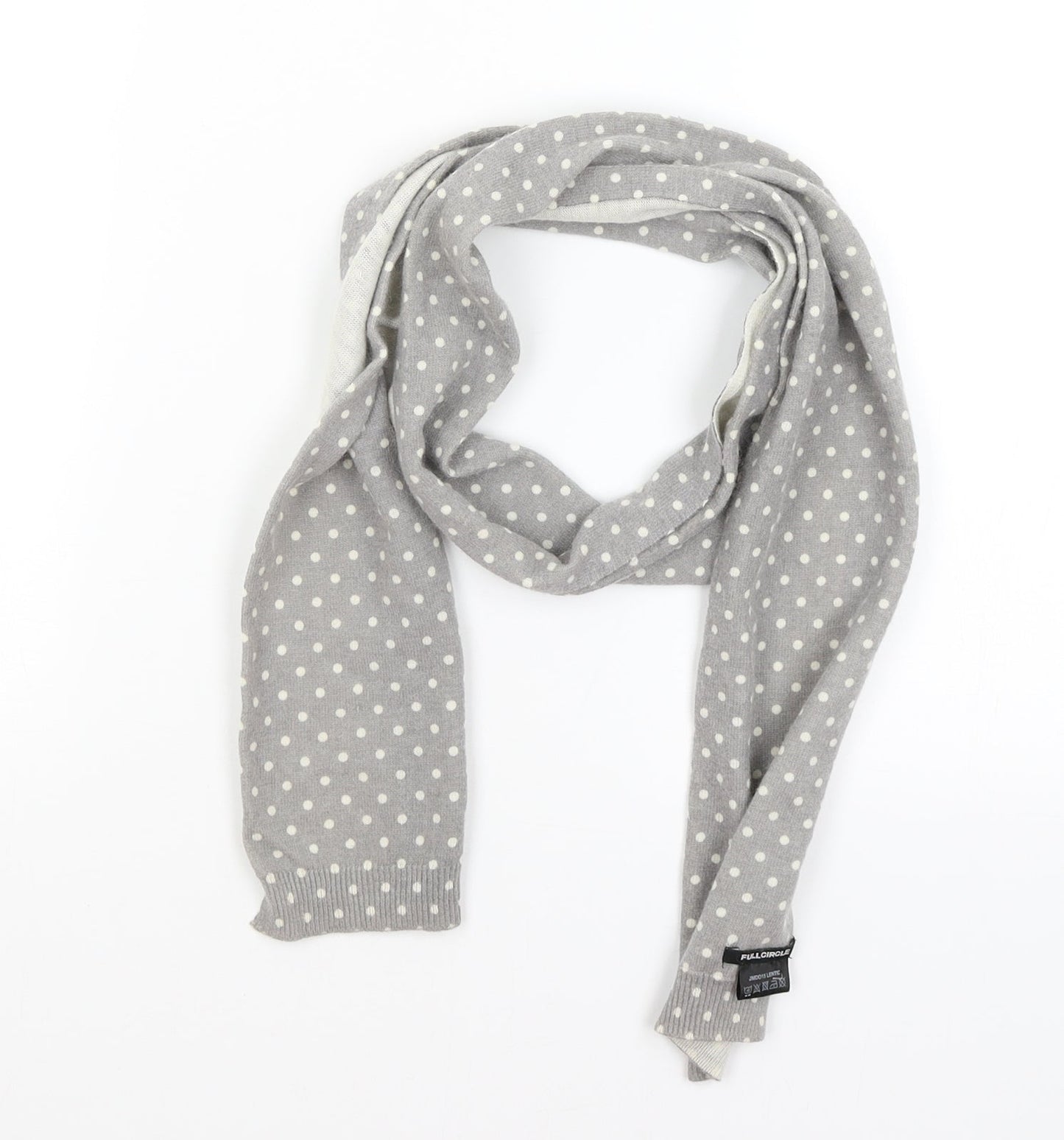 Full Circle Womens Grey Polka Dot   Scarf