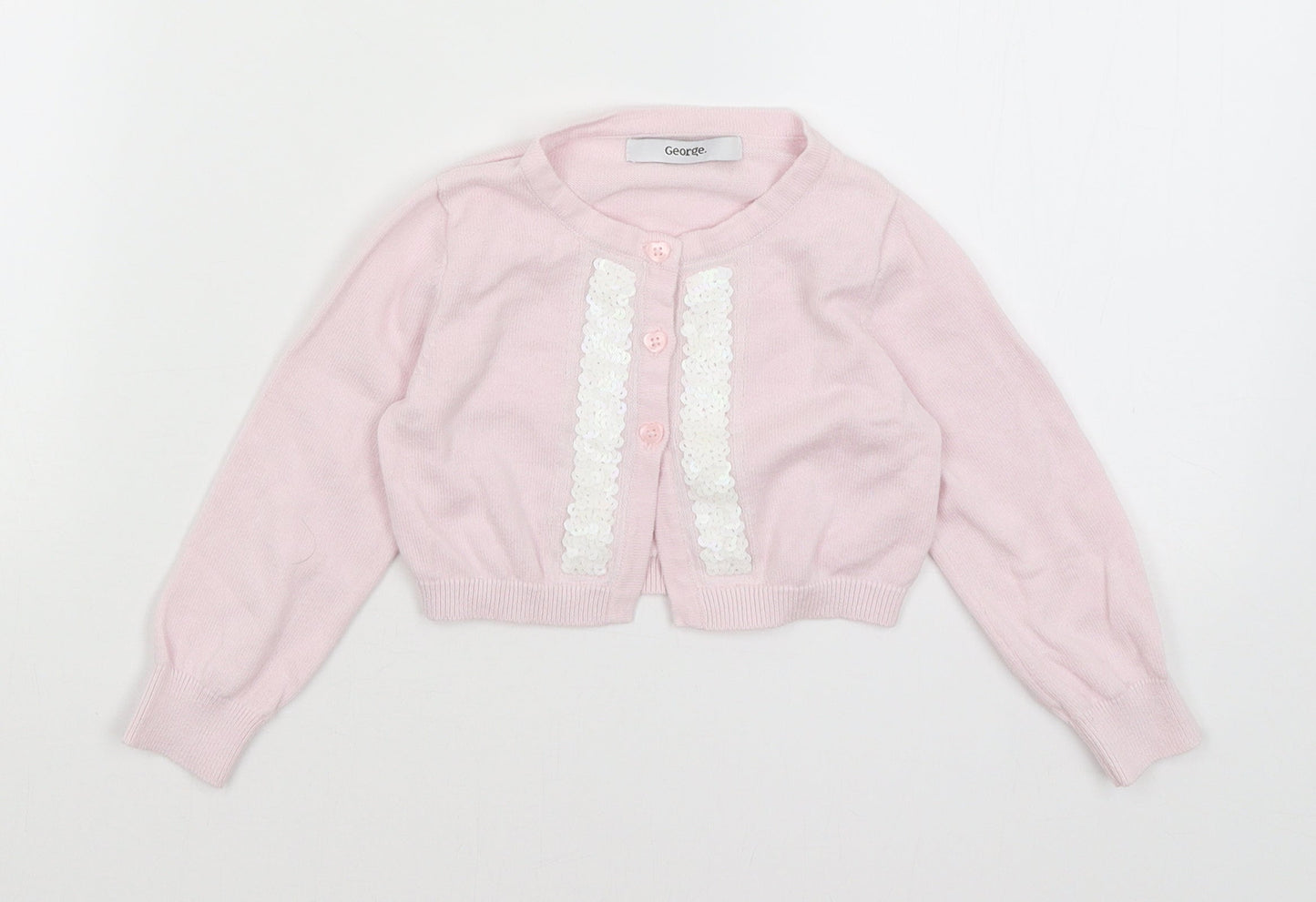 George Baby Pink   Cardigan Jumper Size 12-18 Months