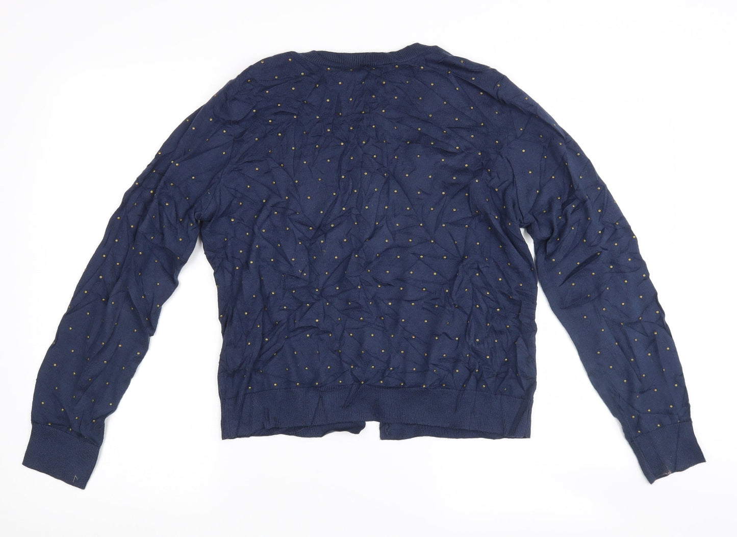 Limited Collection Womens Black Polka Dot  Cardigan Jumper Size 14