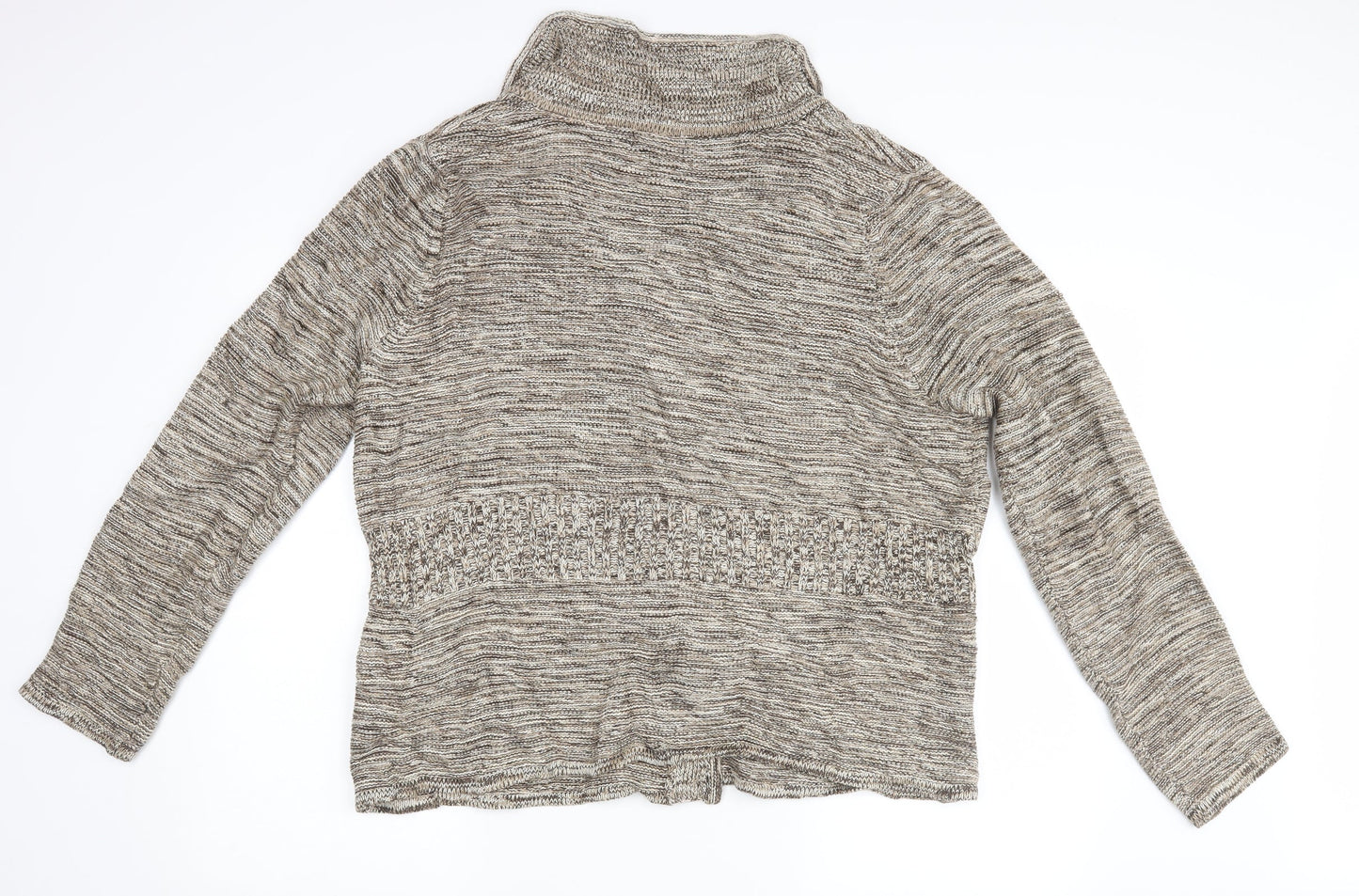 BM Womens Beige   Cardigan Jumper Size L