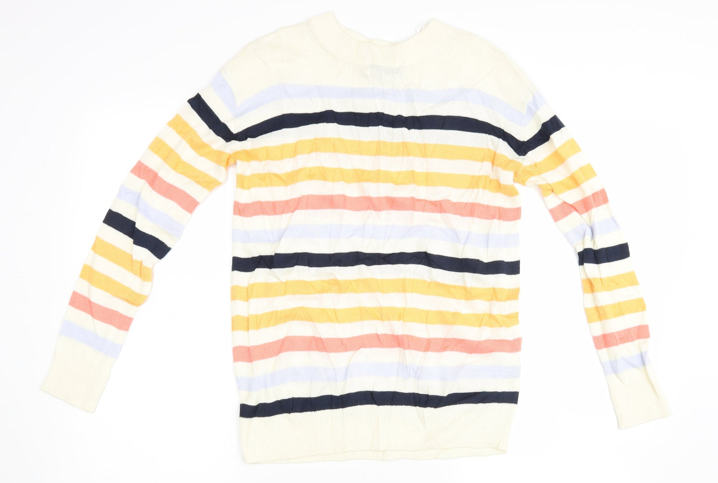 Marks and Spencer Womens Multicoloured Striped  Pullover Jumper Size XS