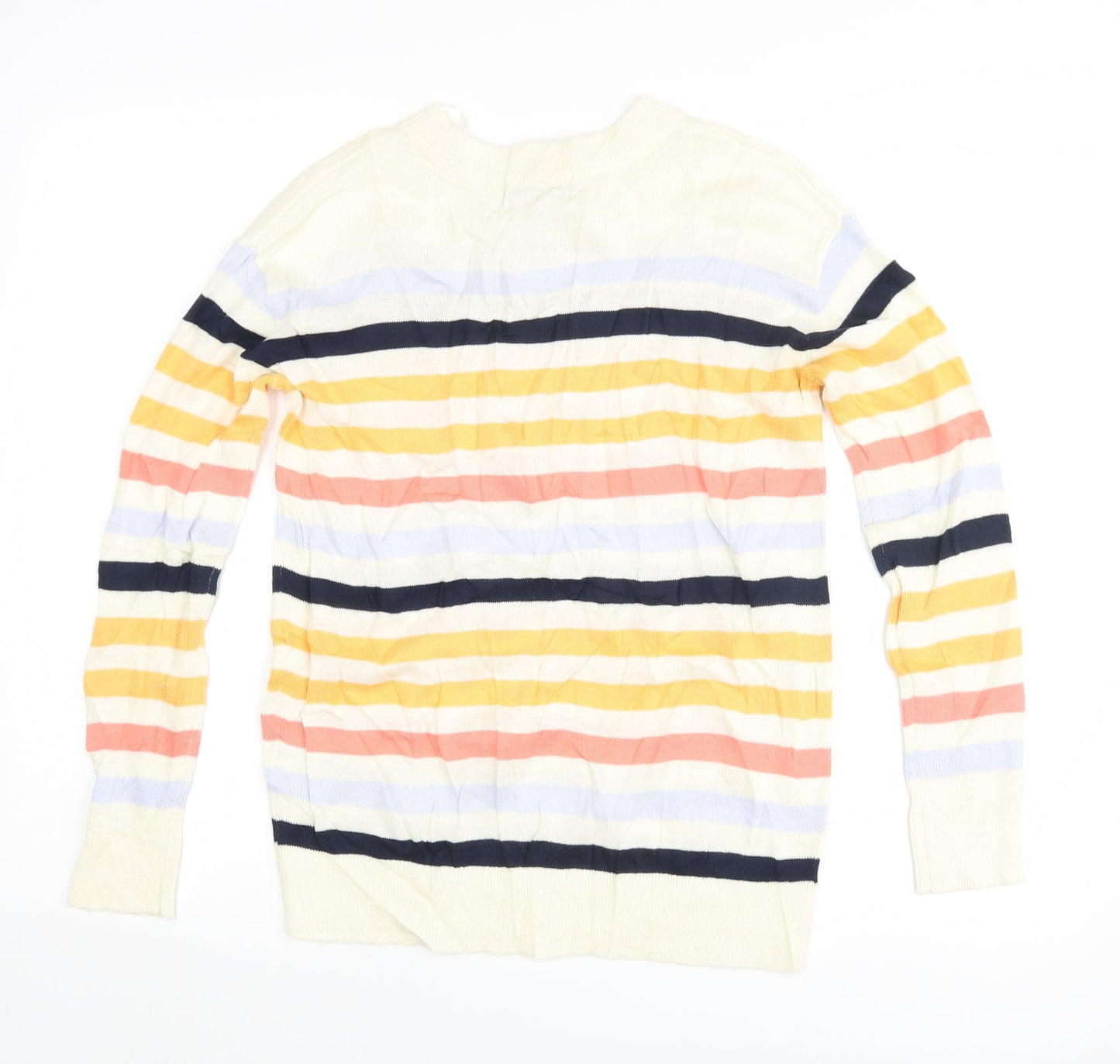 Marks and Spencer Womens Multicoloured Striped  Pullover Jumper Size XS
