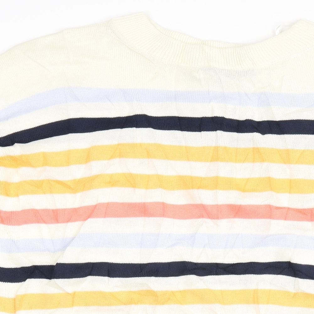 Marks and Spencer Womens Multicoloured Striped  Pullover Jumper Size XS