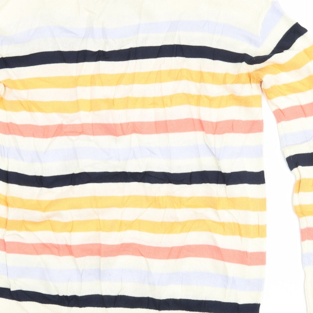 Marks and Spencer Womens Multicoloured Striped  Pullover Jumper Size XS