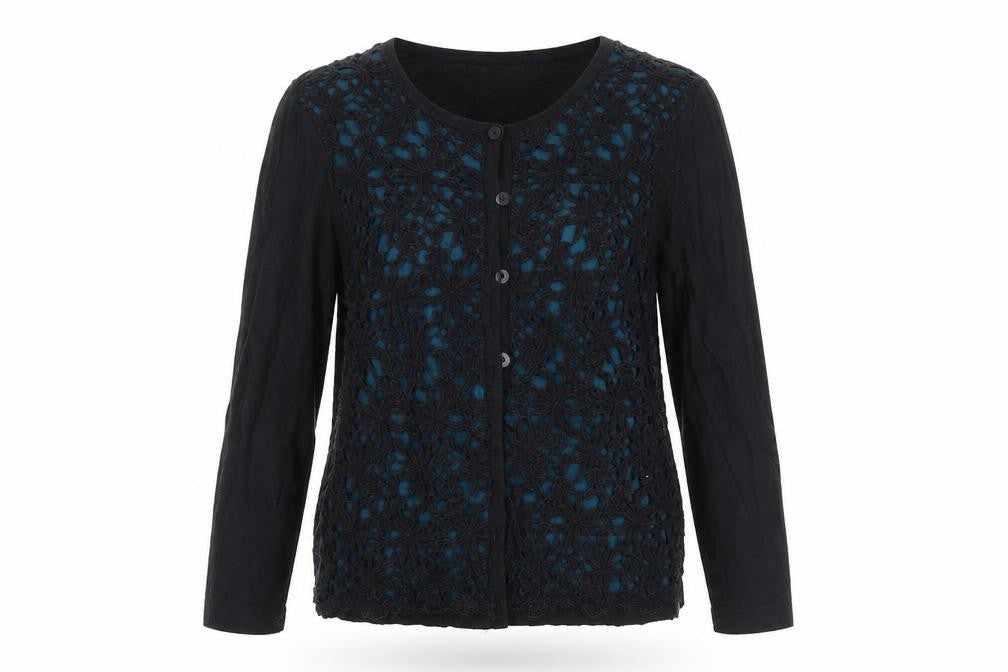 Country Casuals Womens Black Cardigan Jumper Size L