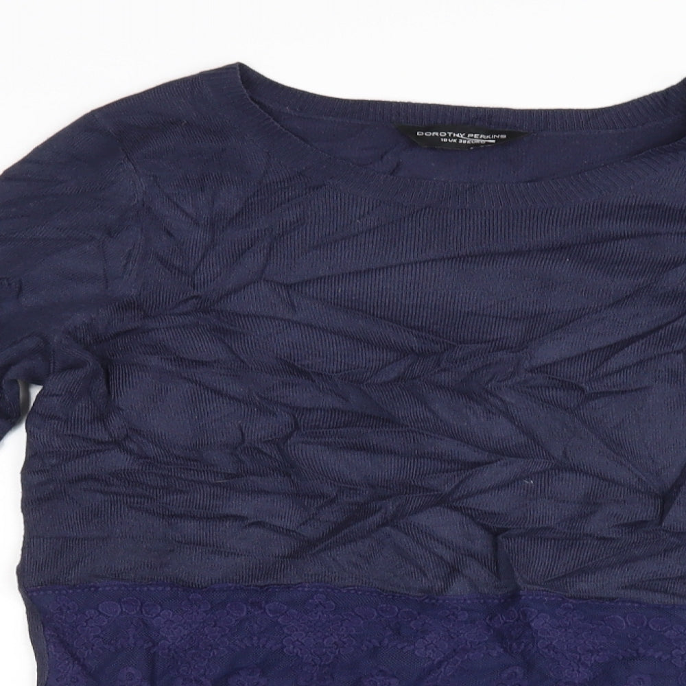 Dorothy Perkins Womens Blue   Pullover Jumper Size 10