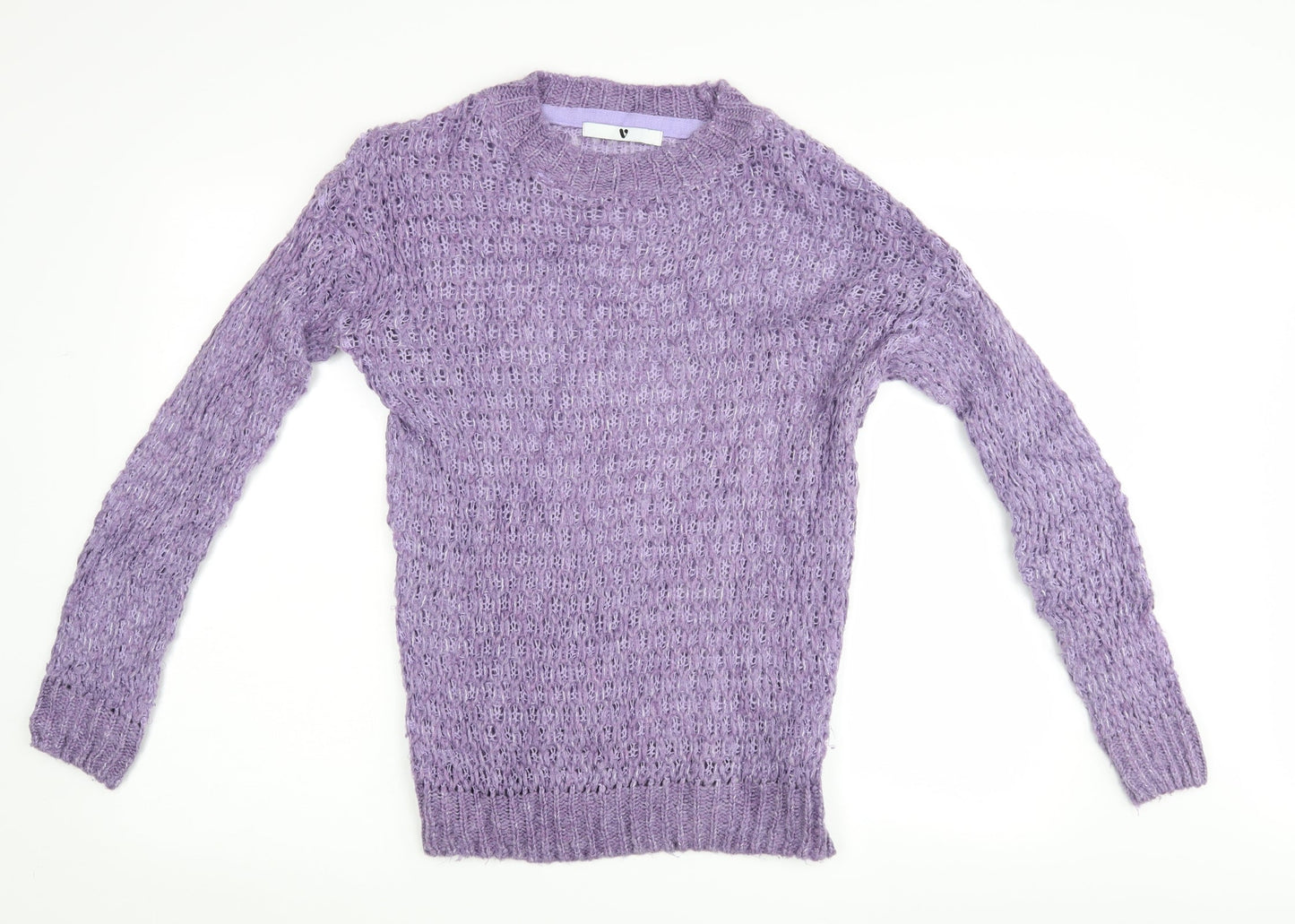 very  Womens Purple   Henley Jumper Size 8