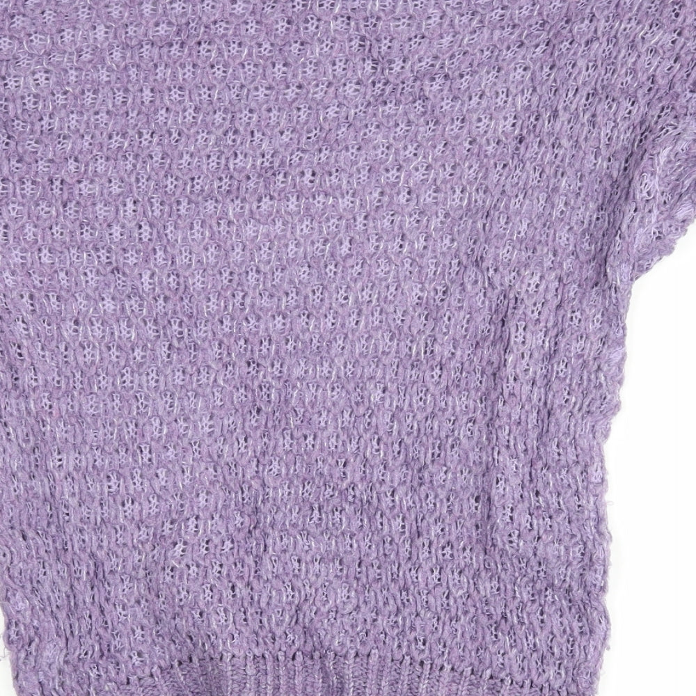 very  Womens Purple   Henley Jumper Size 8
