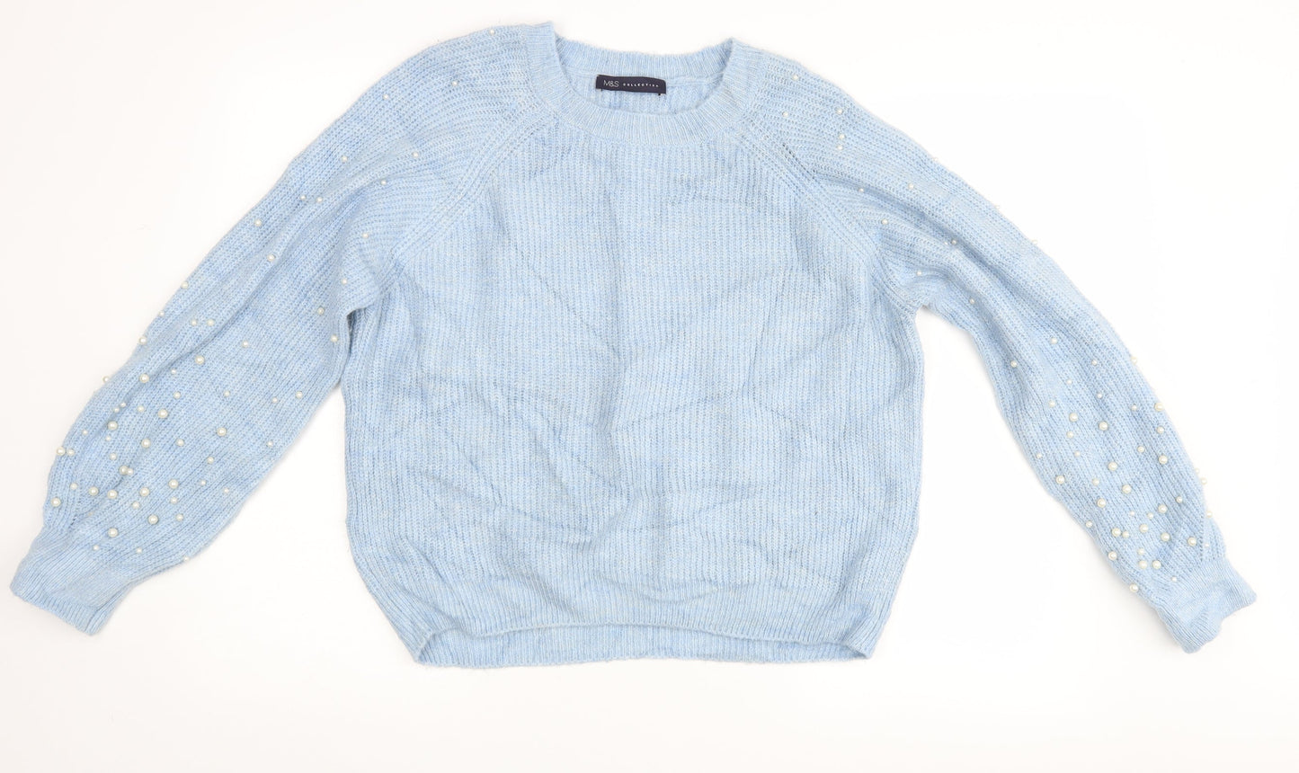 Marks and Spencer Womens Blue   Pullover Jumper Size S
