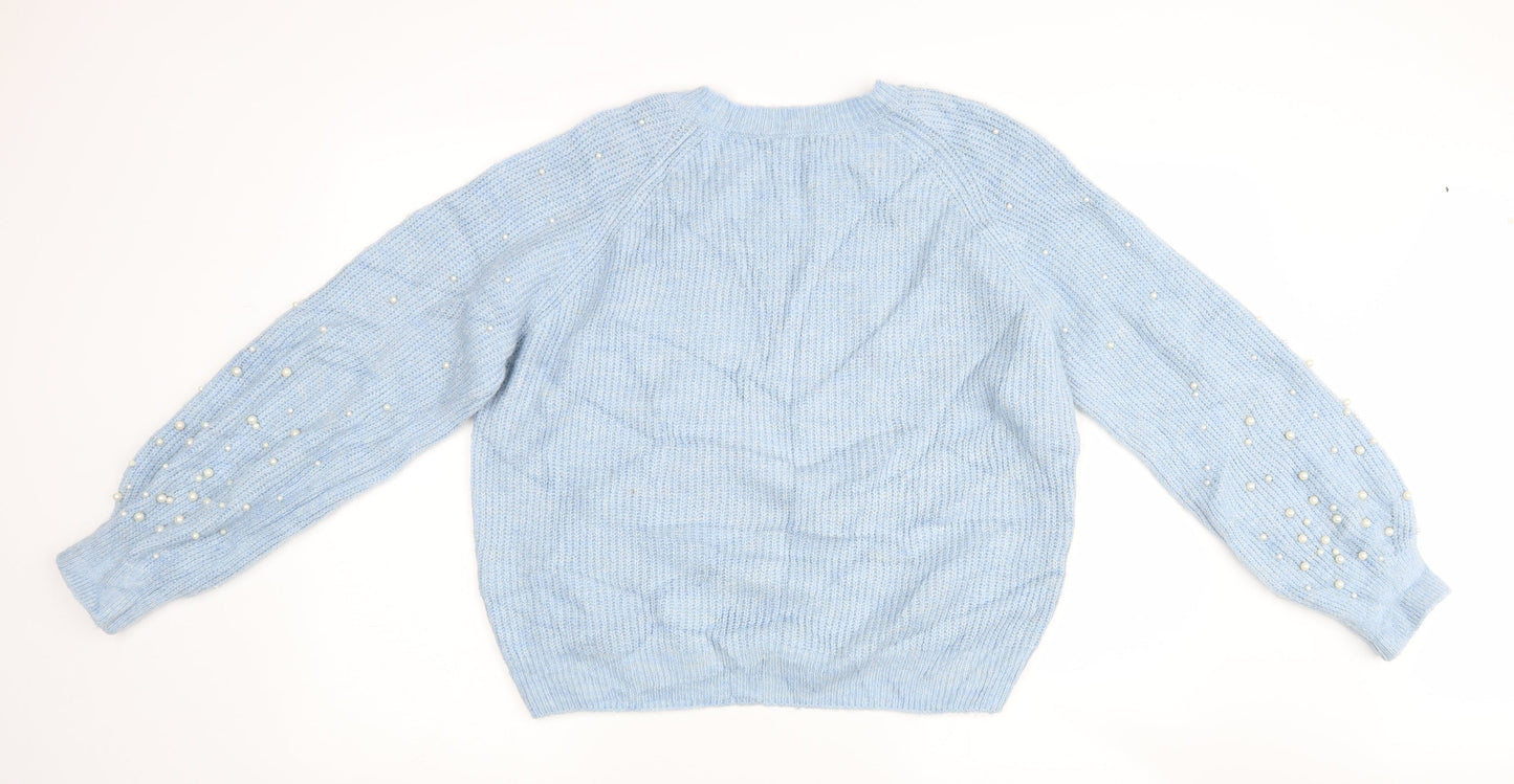 Marks and Spencer Womens Blue   Pullover Jumper Size S