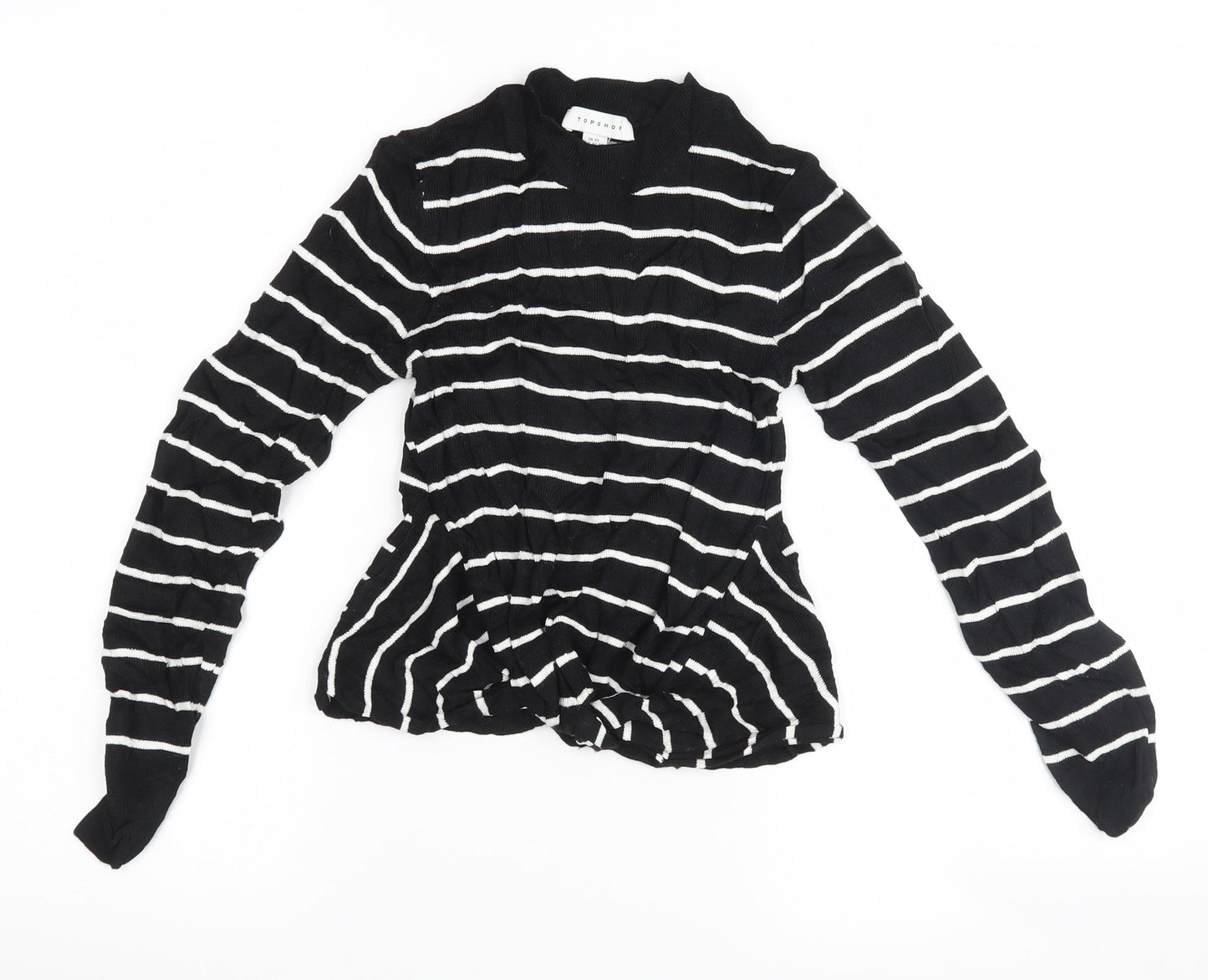Topshop Womens Multicoloured Striped  Pullover Jumper Size XS