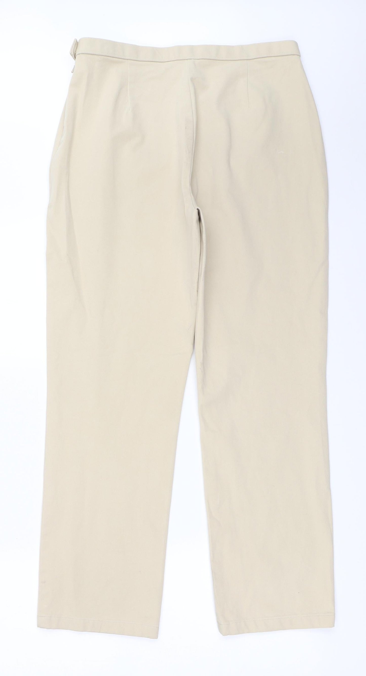 Marks and Spencer Womens Beige   Trousers  Size 14 L28 in