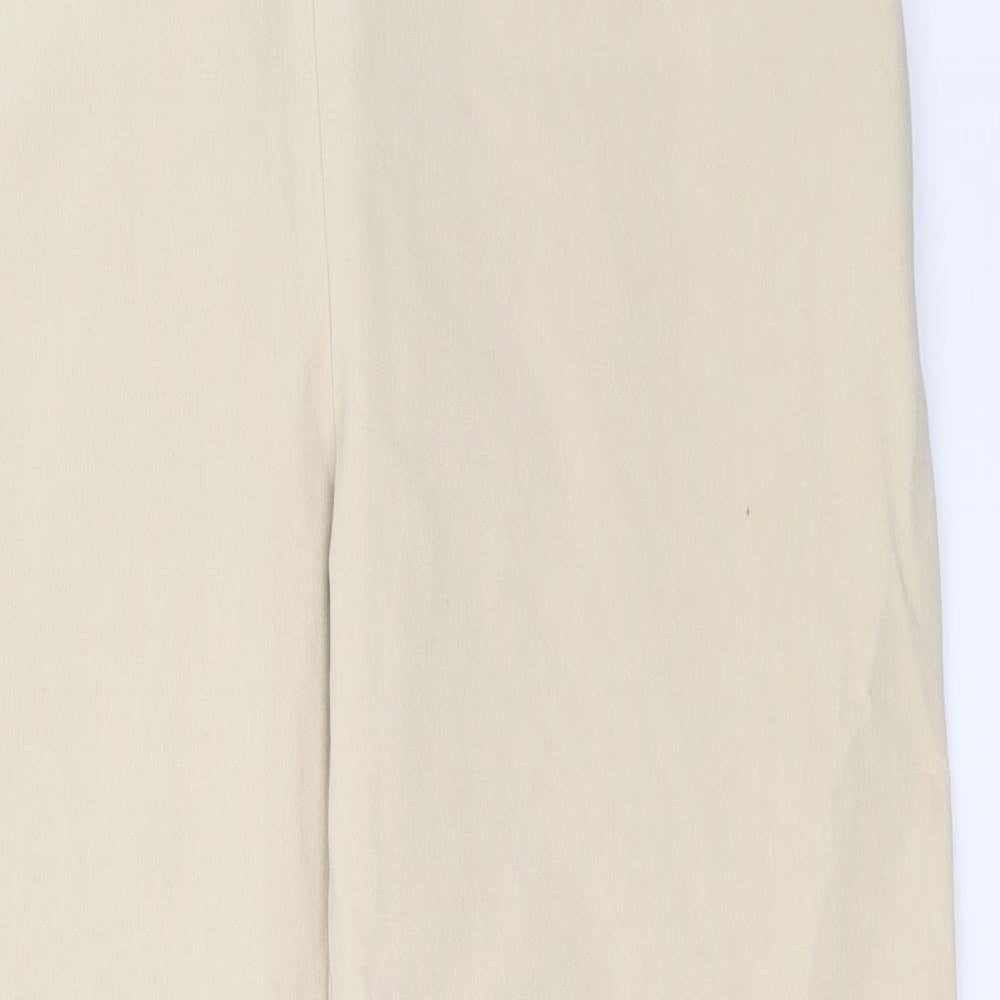 Marks and Spencer Womens Beige   Trousers  Size 14 L28 in