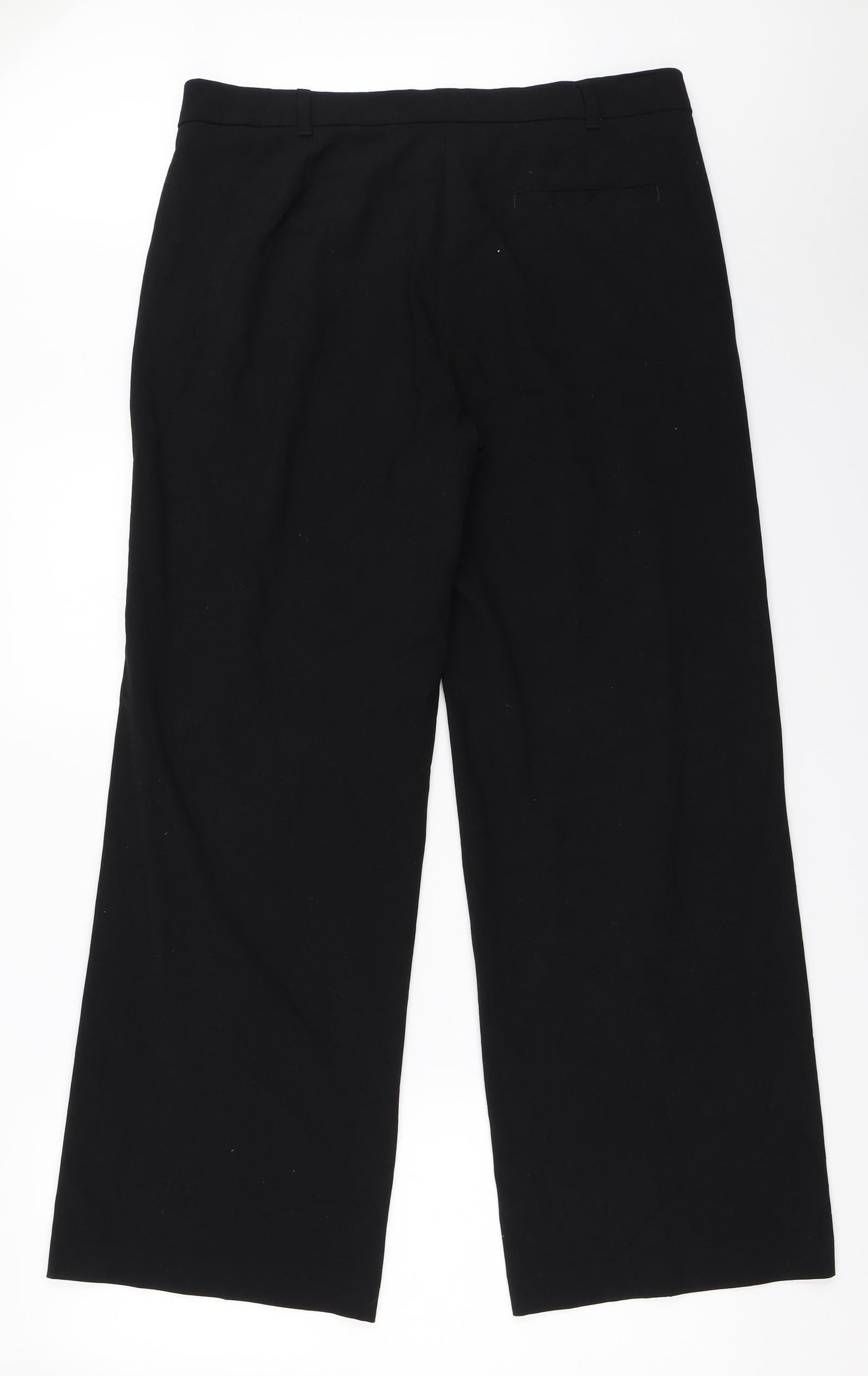 Marks and Spencer Womens Black   Trousers  Size 14 L29.5 in