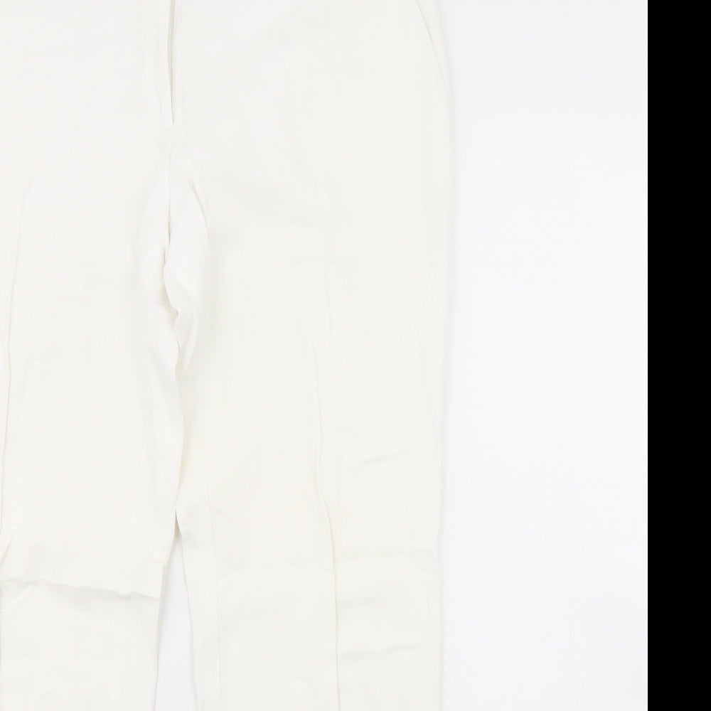 H&M Womens Ivory   Trousers  Size 14 L30 in
