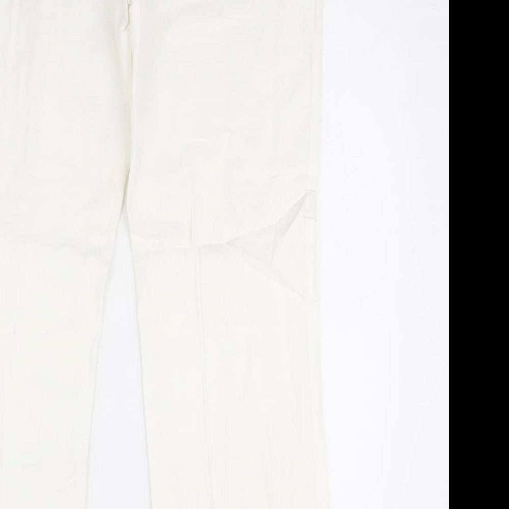 H&M Womens Ivory   Trousers  Size 14 L30 in