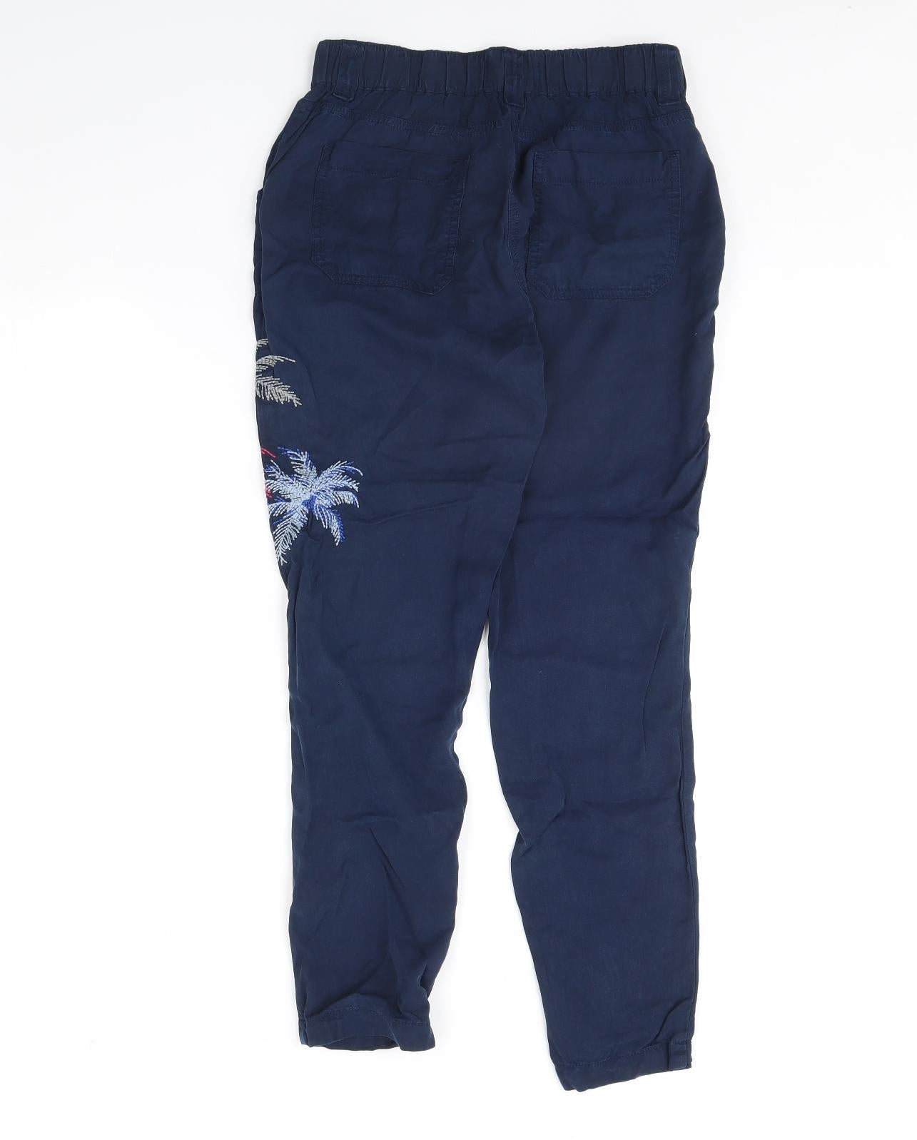 NEXT Womens Black   Trousers  Size 6 L27 in