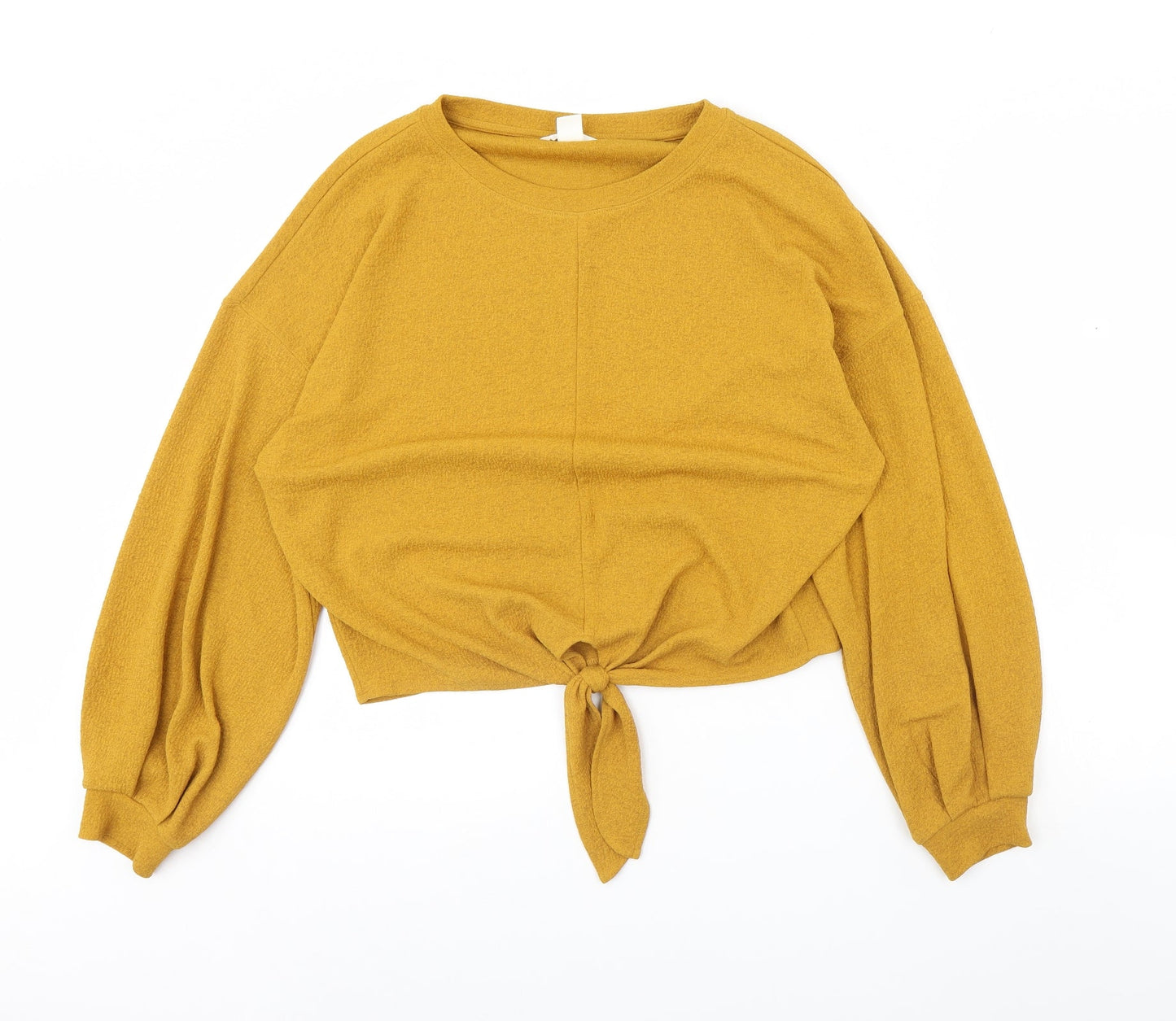 H&M Womens Yellow   Pullover Jumper Size S