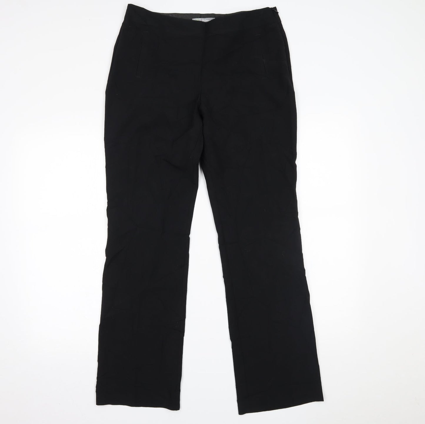 Marks and Spencer Womens Black   Trousers  Size 10 L29 in