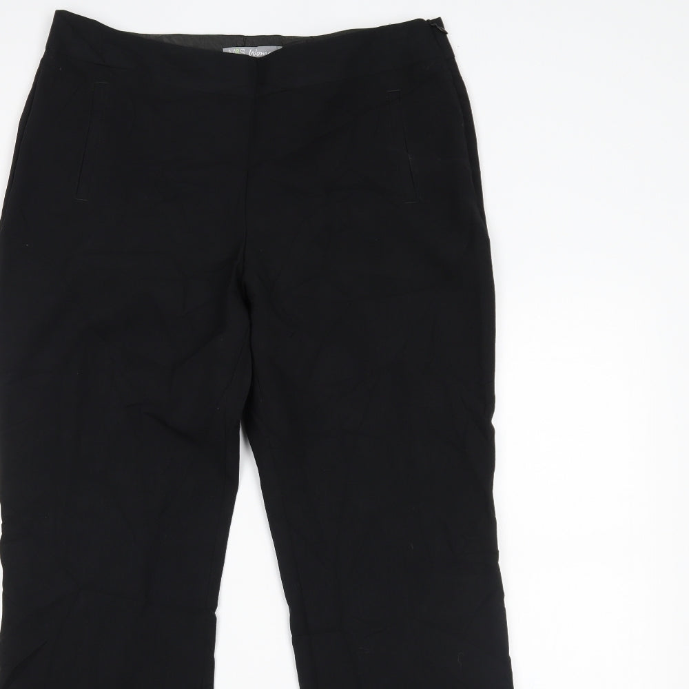 Marks and Spencer Womens Black   Trousers  Size 10 L29 in