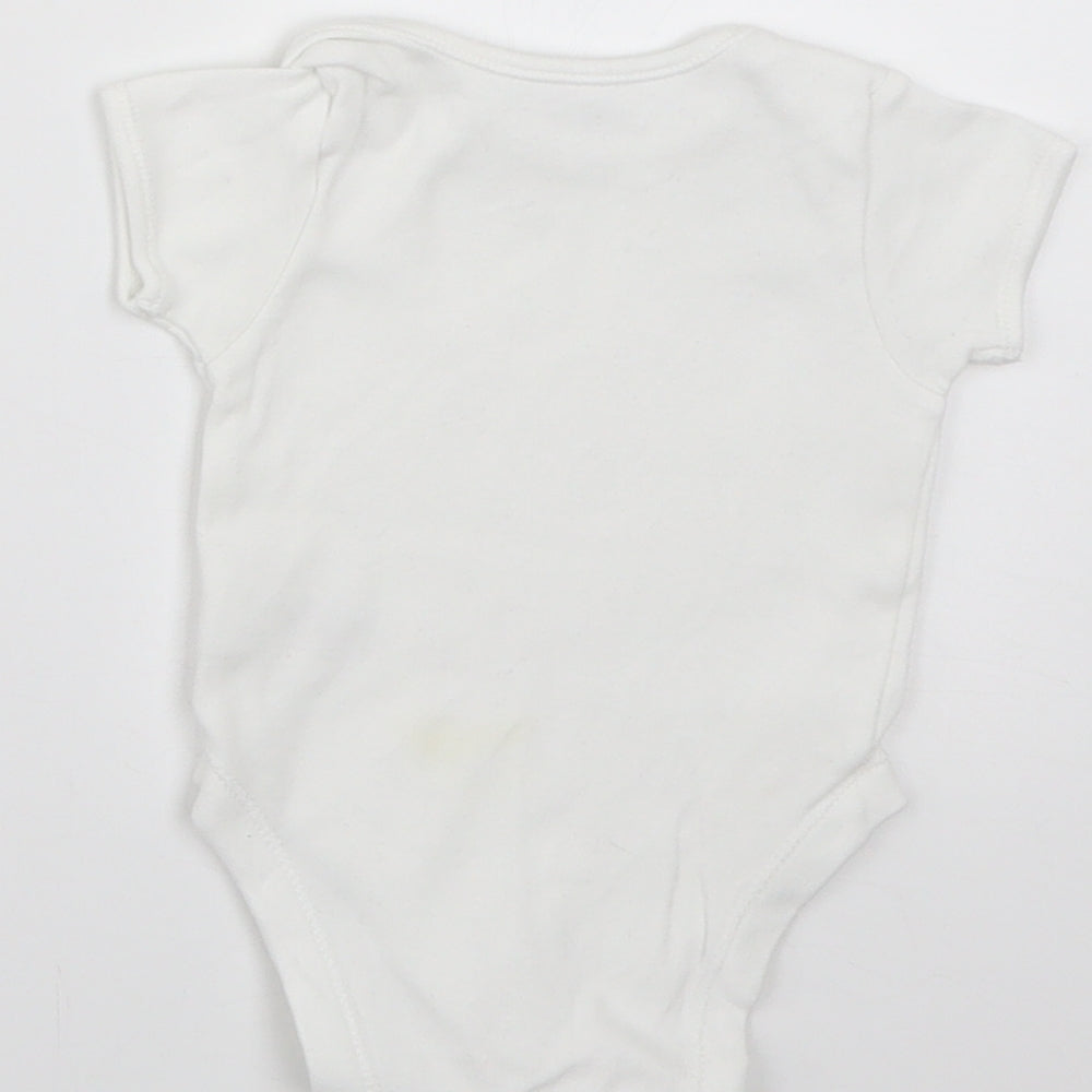 George Baby White   Babygrow One-Piece Size 0-3 Months