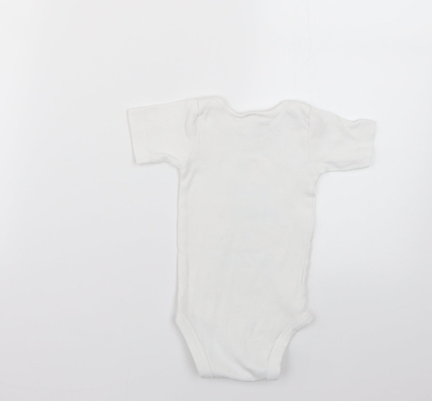Lily & Dan Baby White Geometric  Babygrow One-Piece Size 6-9 Months