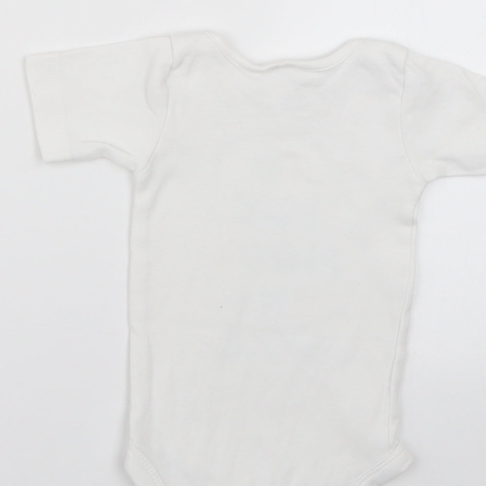 Lily & Dan Baby White Geometric  Babygrow One-Piece Size 6-9 Months