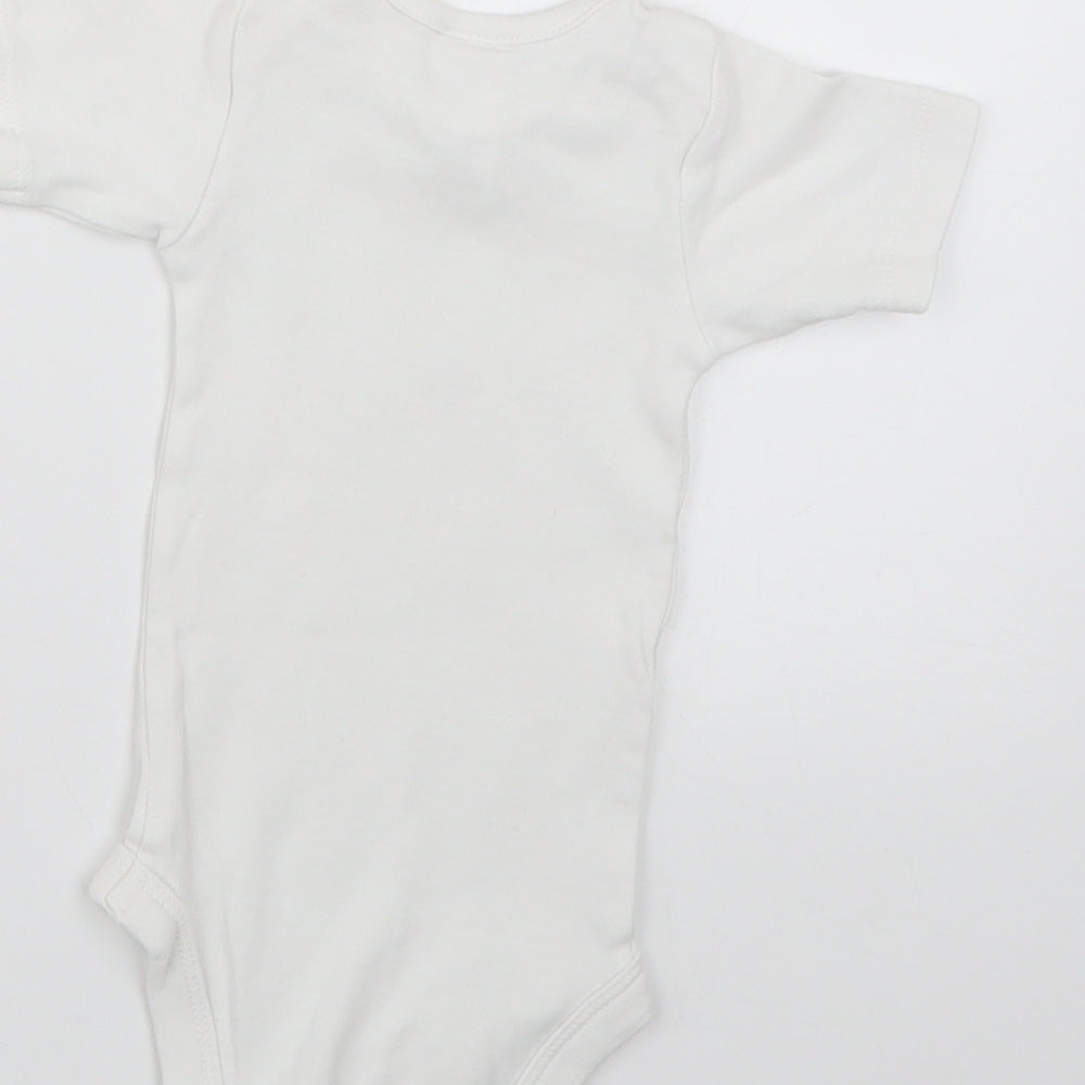 Lily & Dan Baby White Geometric  Babygrow One-Piece Size 6-9 Months