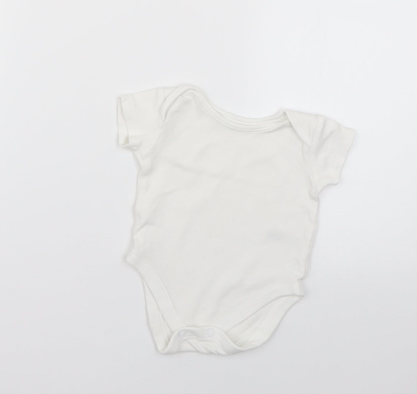 Nutmeg Baby White   Babygrow One-Piece Size 0-3 Months