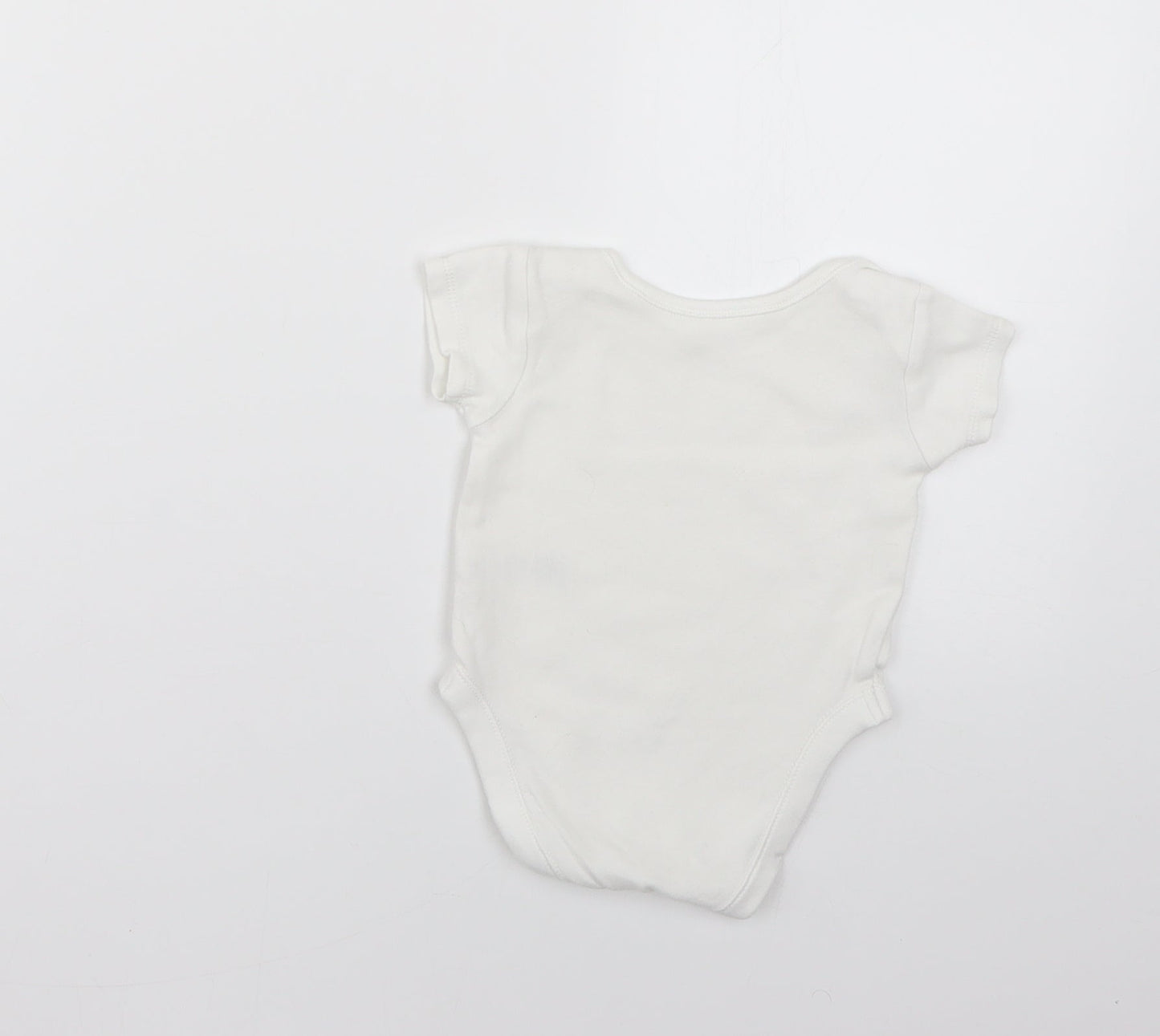 Nutmeg Baby White   Babygrow One-Piece Size 0-3 Months
