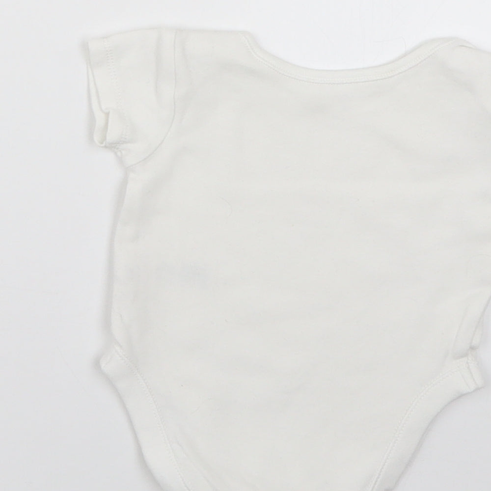 Nutmeg Baby White   Babygrow One-Piece Size 0-3 Months
