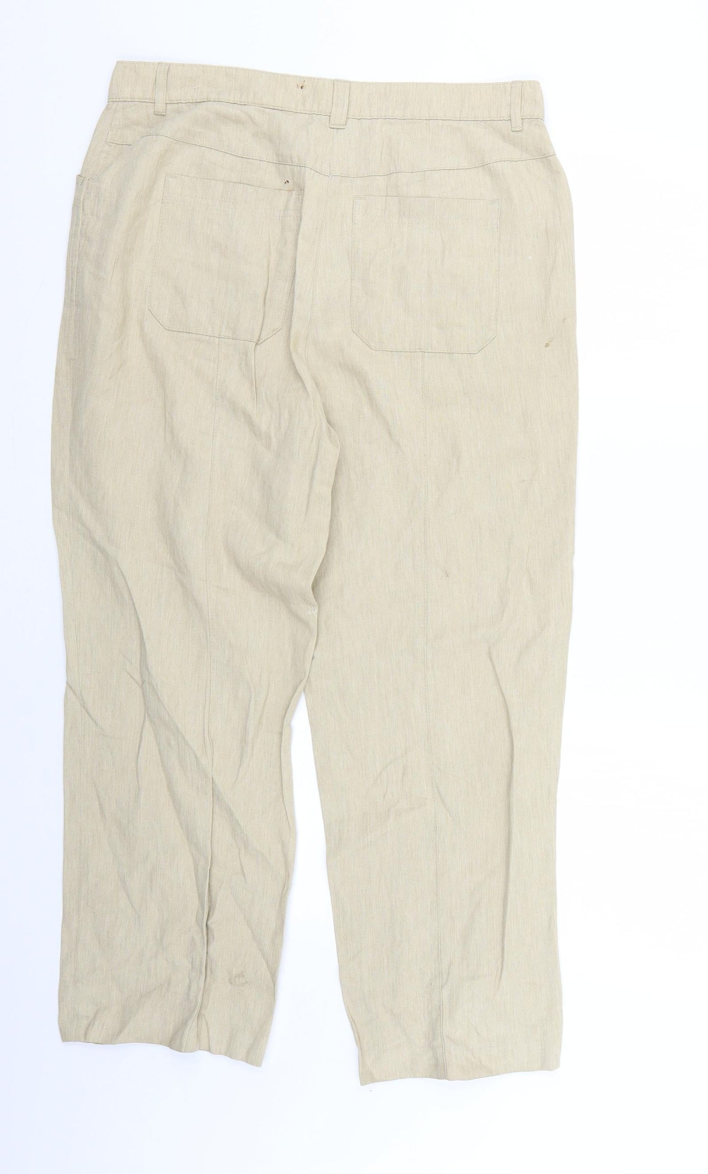 comfort Womens Beige   Trousers  Size 16 L24 in