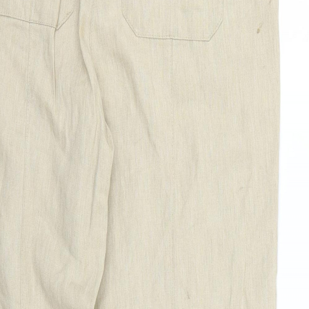 comfort Womens Beige   Trousers  Size 16 L24 in