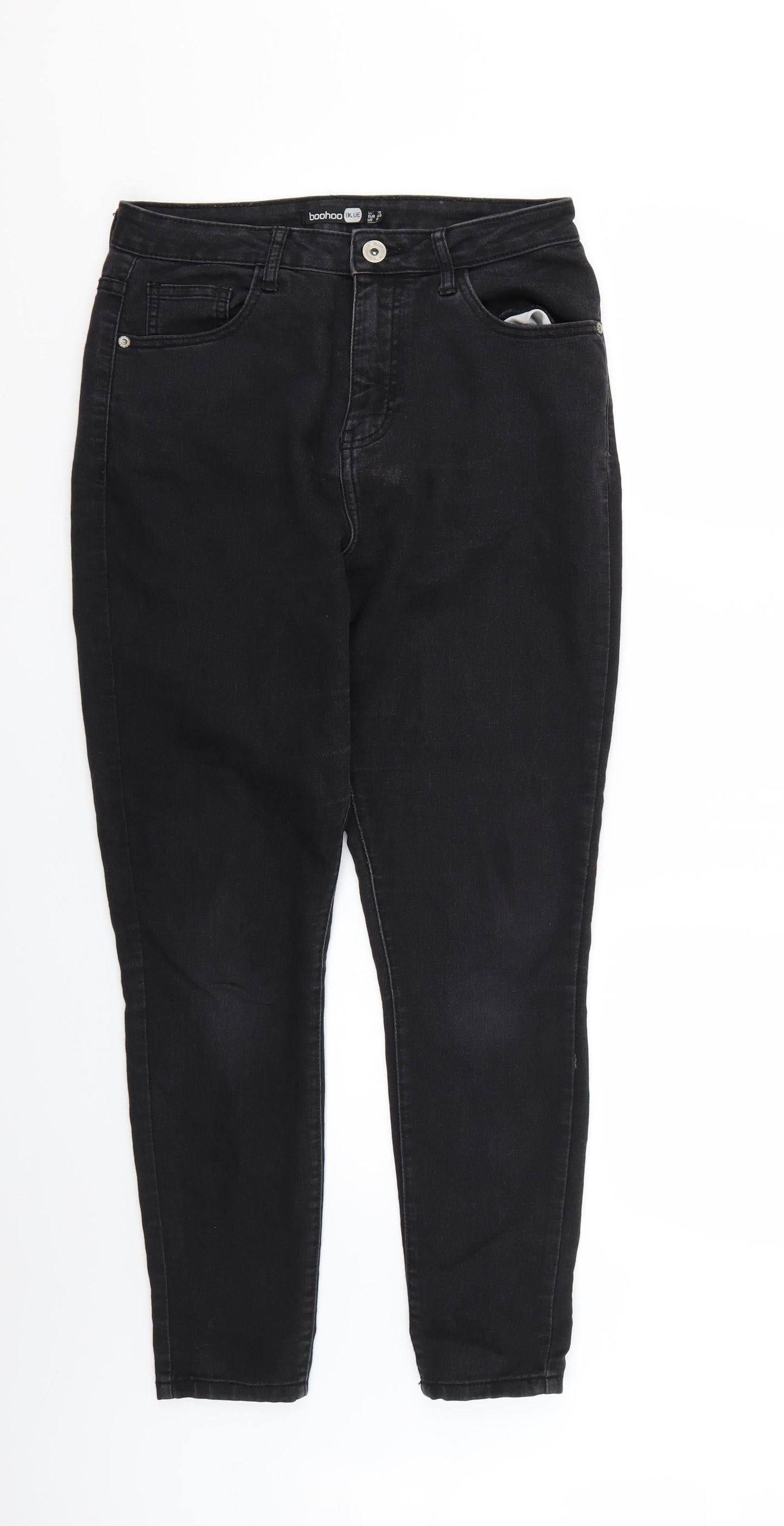 Boohoo Womens Black   Skinny Jeans Size 12 L25 in