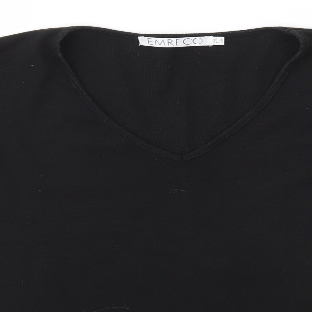 Emreco Womens Black   Pullover Jumper Size 14